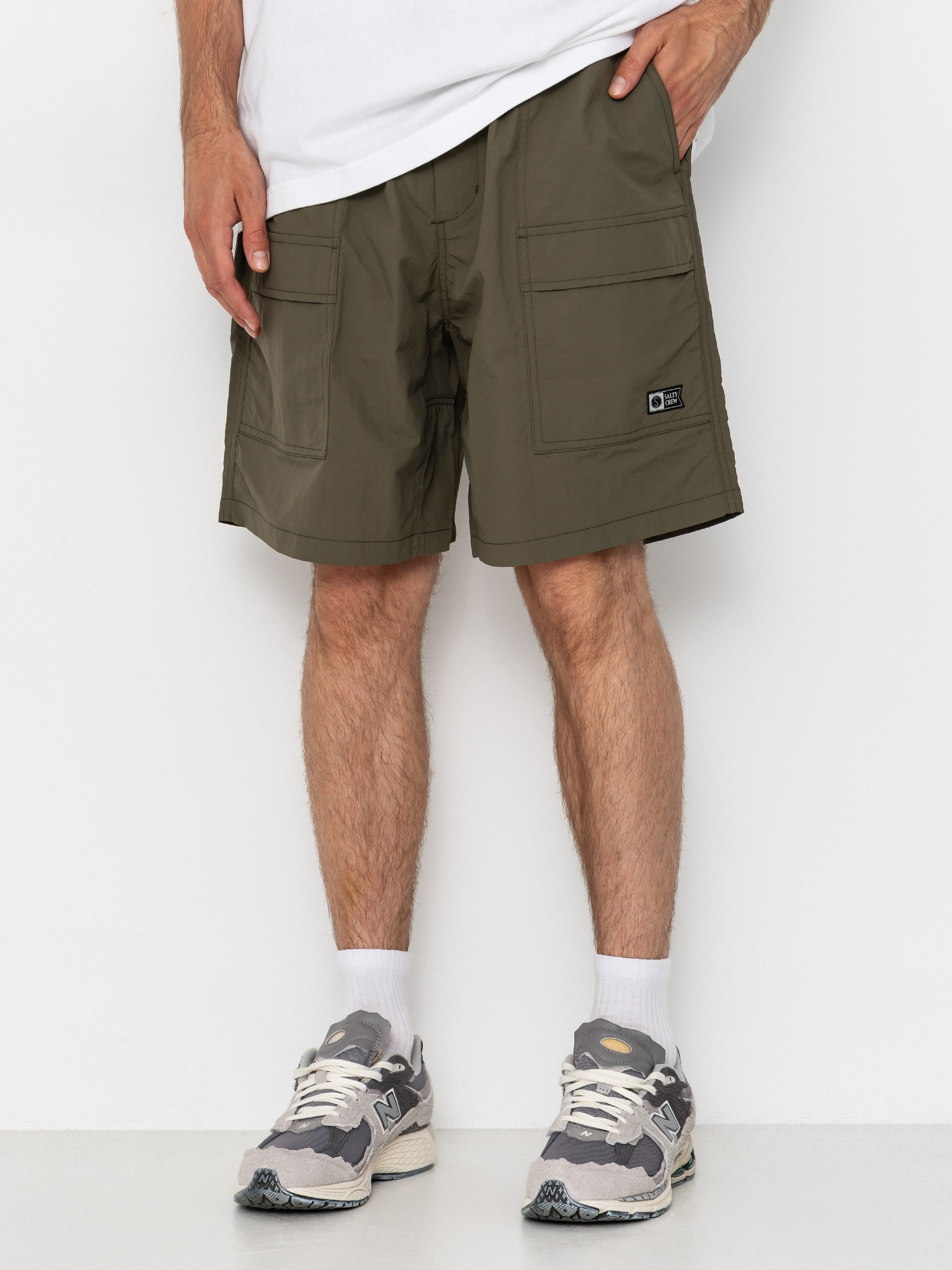 Kraťasy Salty Crew Raid Packable (dusty olive)
