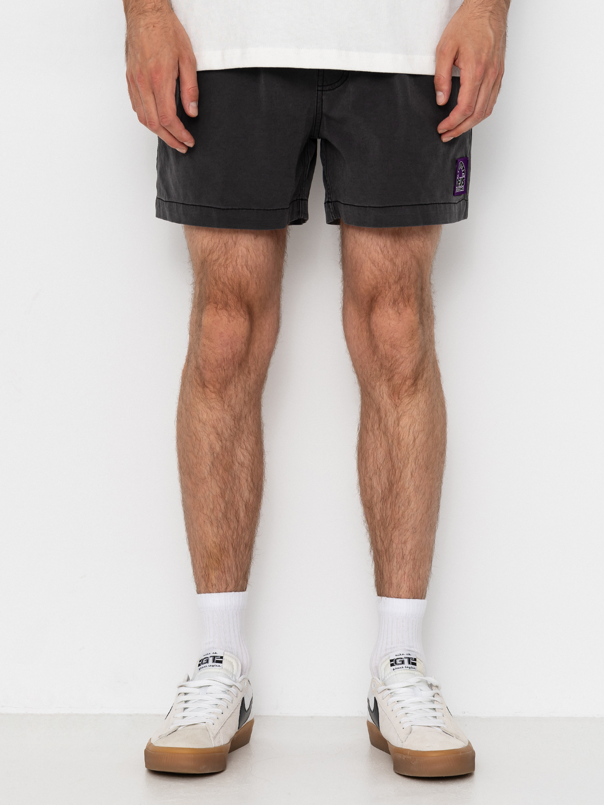 Plážové kraťasy Deus Ex Machina Sandbar Garment Dyed Mesh (anthracite)