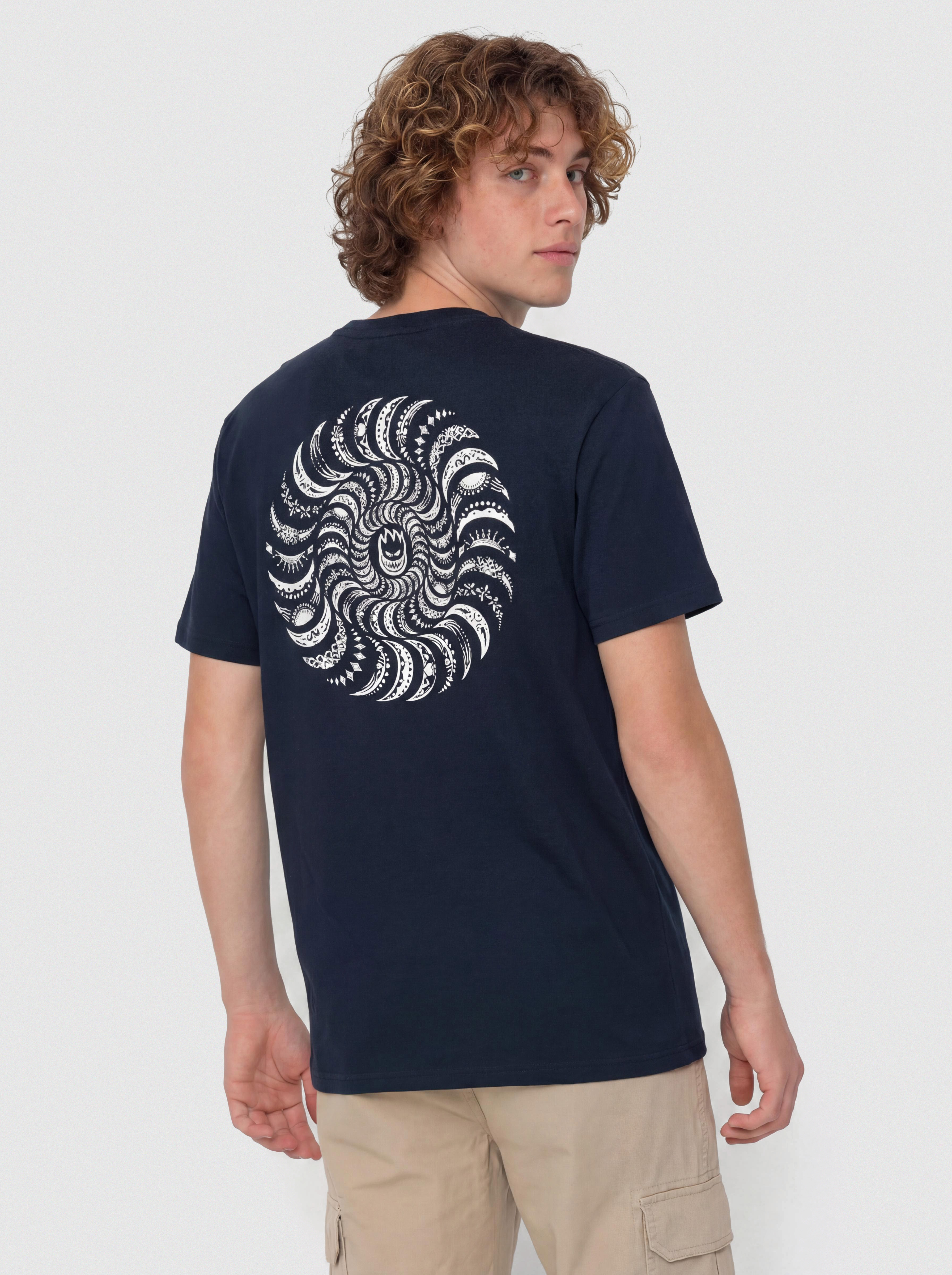 Tričko Spitfire Classic Swirl Paisley (true navy w/white prints)