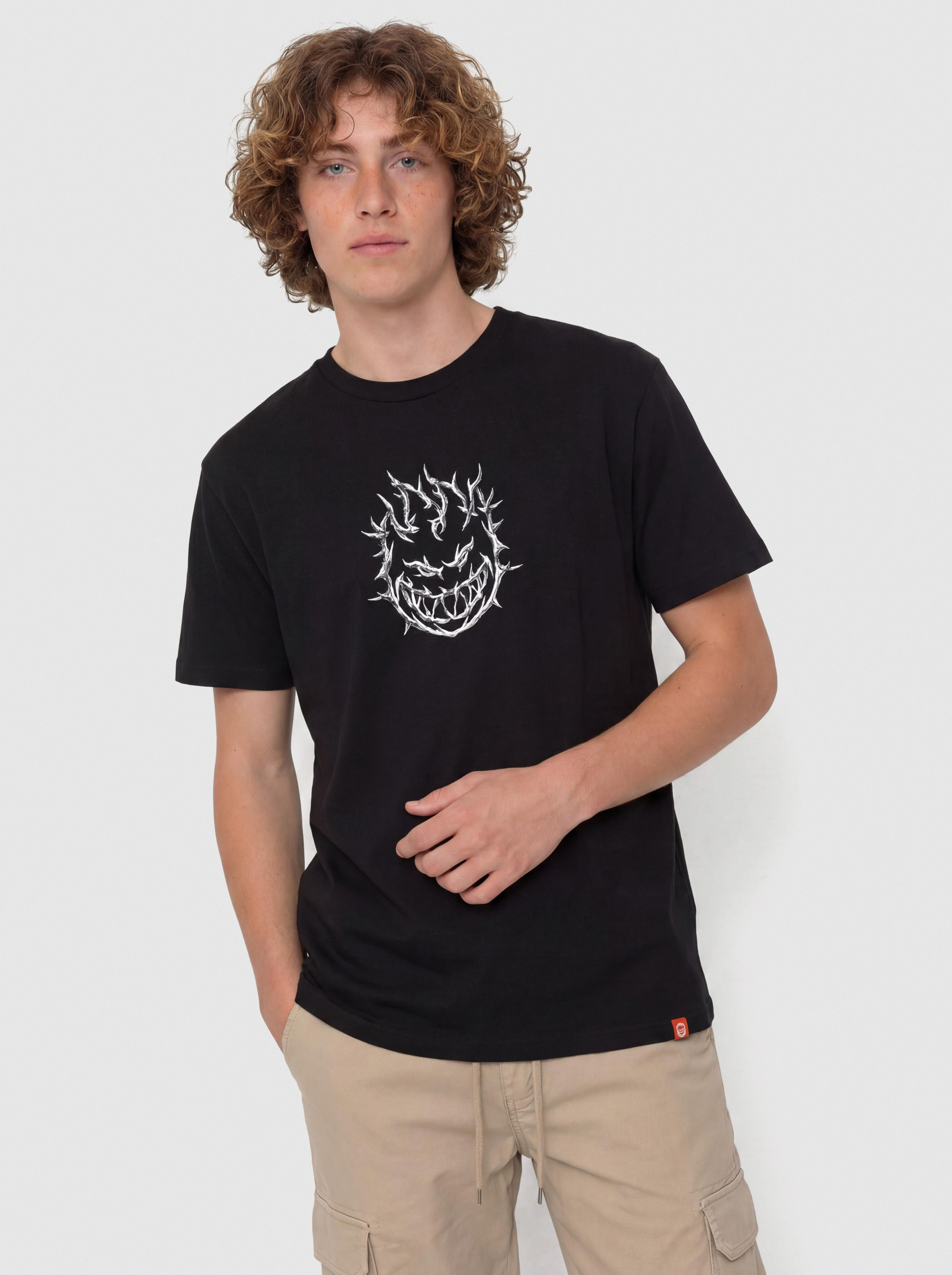 Tričko Spitfire Bighead Thorn (black w/tonal black & white print)