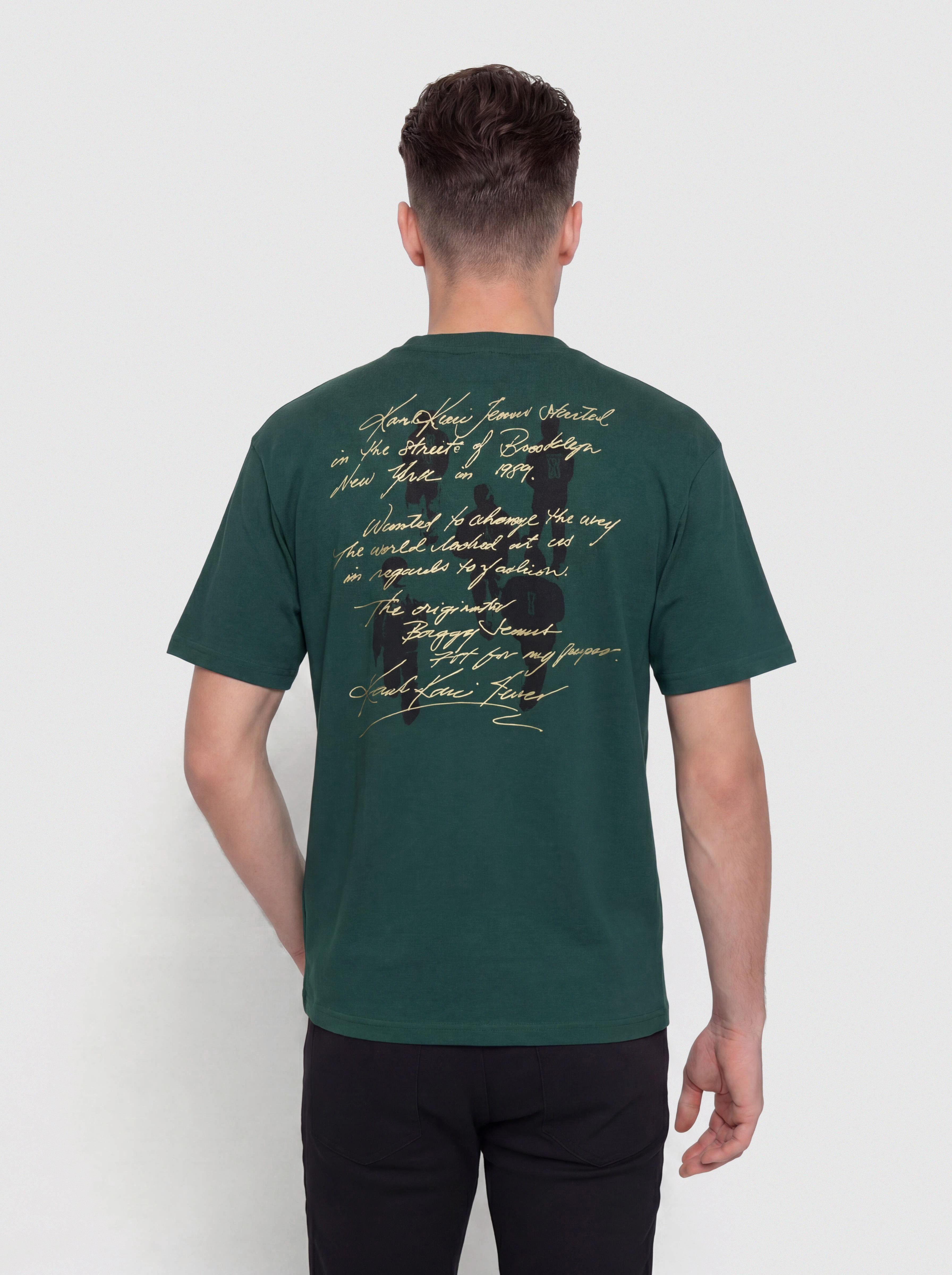 Tričko Karl Kani Signature Washed Oversized (green)