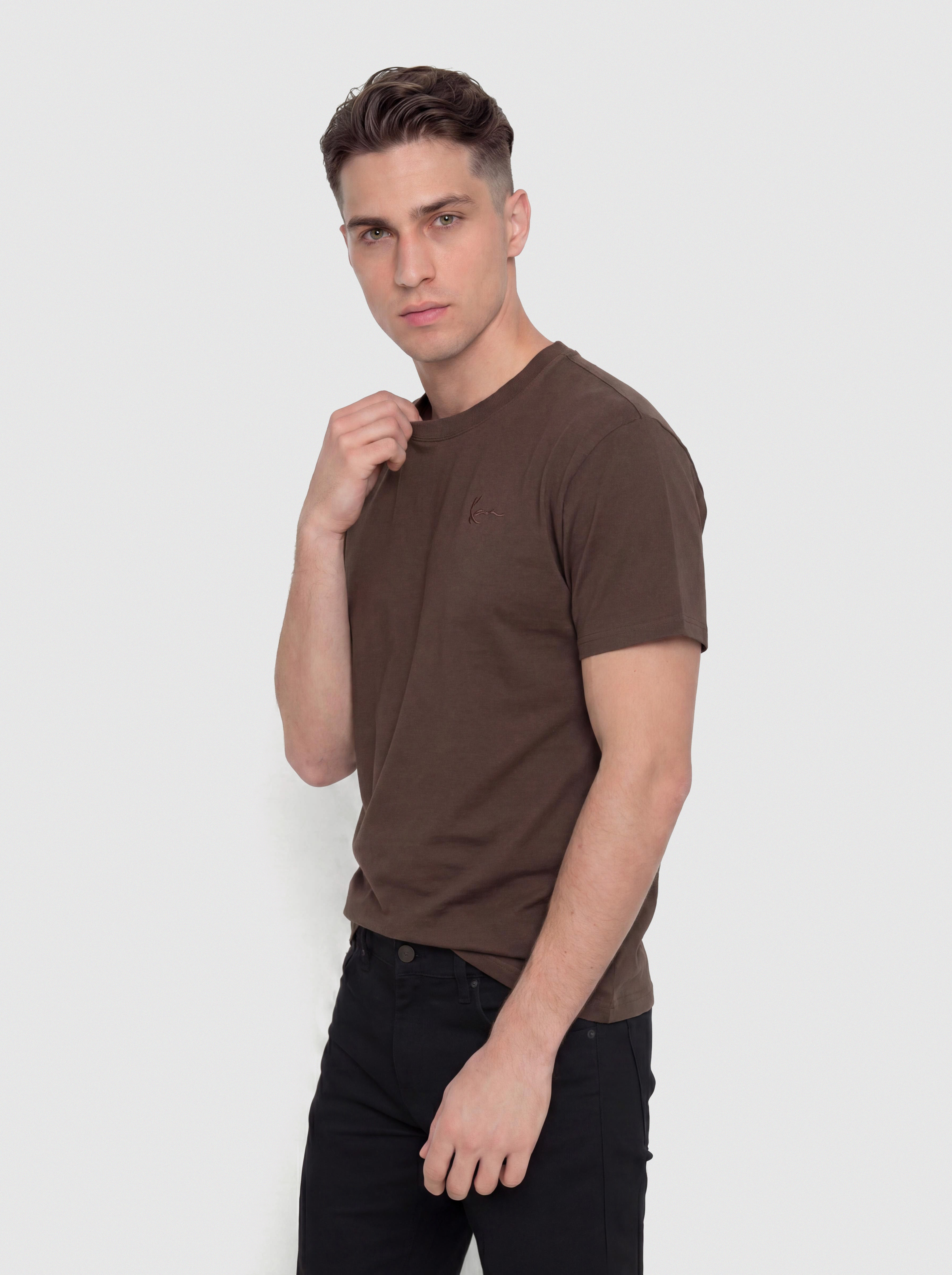 Tričko Karl Kani Slogan Boxy (brown)