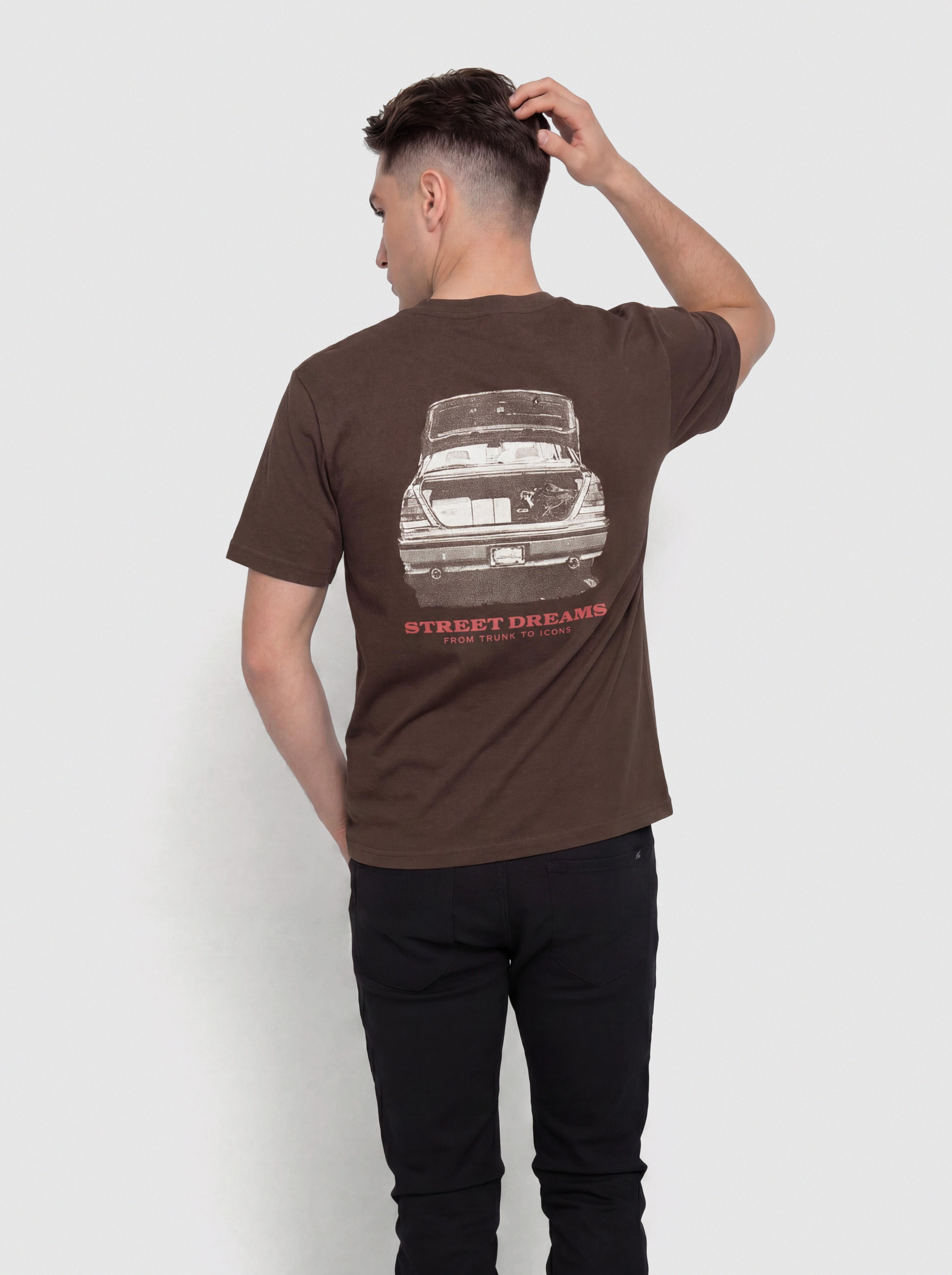 Tričko Karl Kani Slogan Boxy (brown)