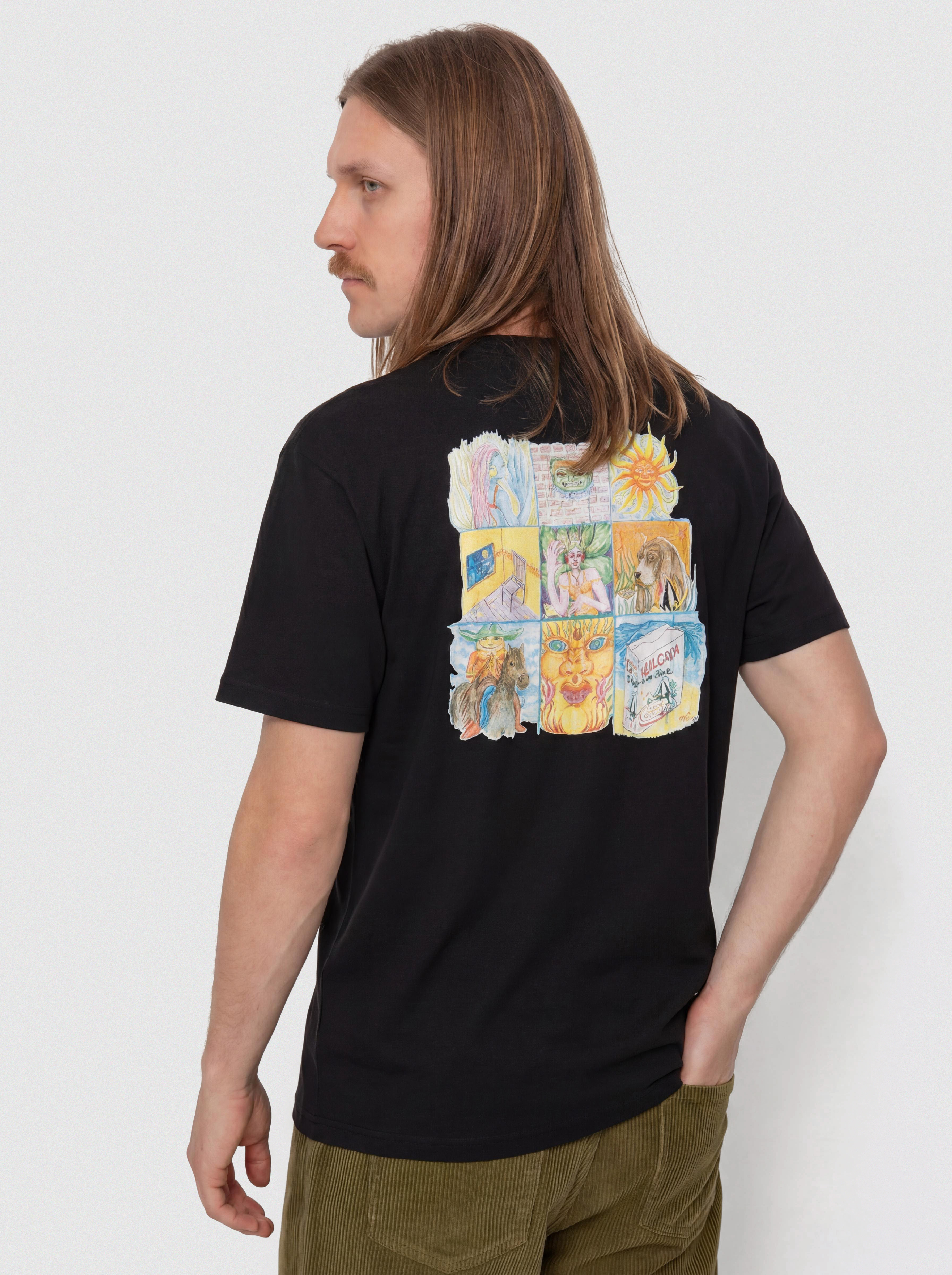 Tričko Volcom Double Fantasy Lse (black)
