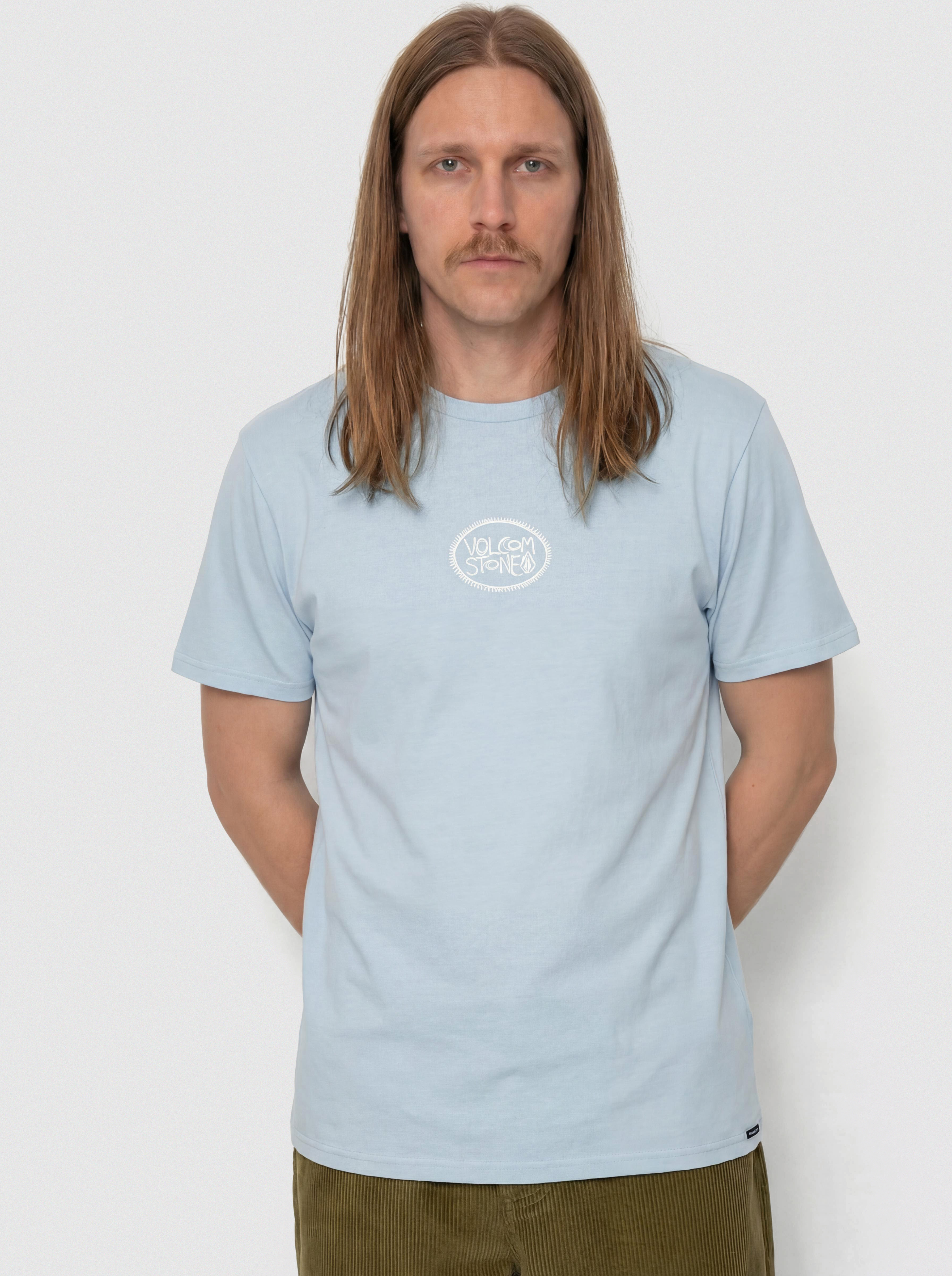 Tričko Volcom Handstone Pw (carolina blue)