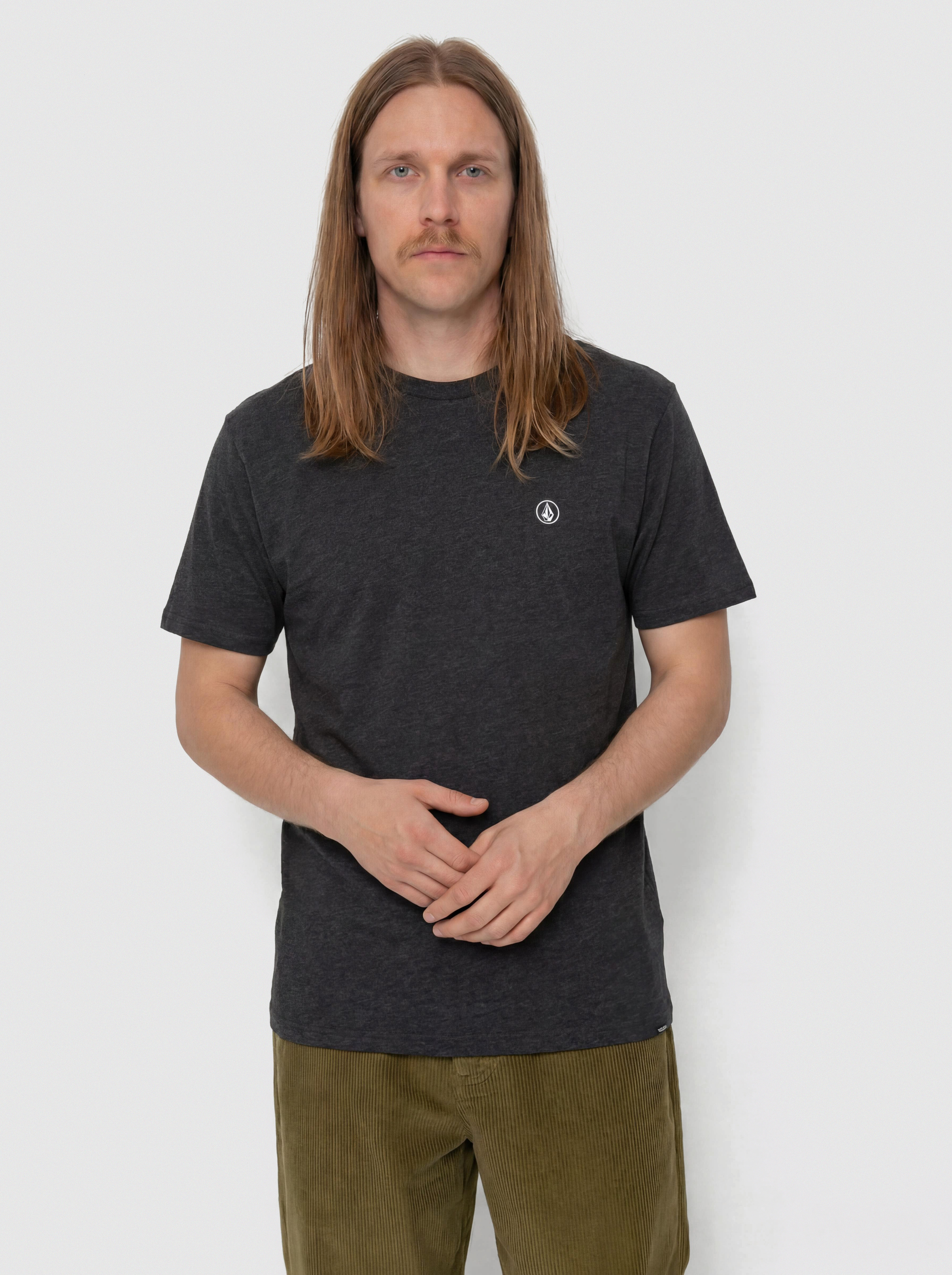 Tričko Volcom Circle Blanks Hth (heather black)