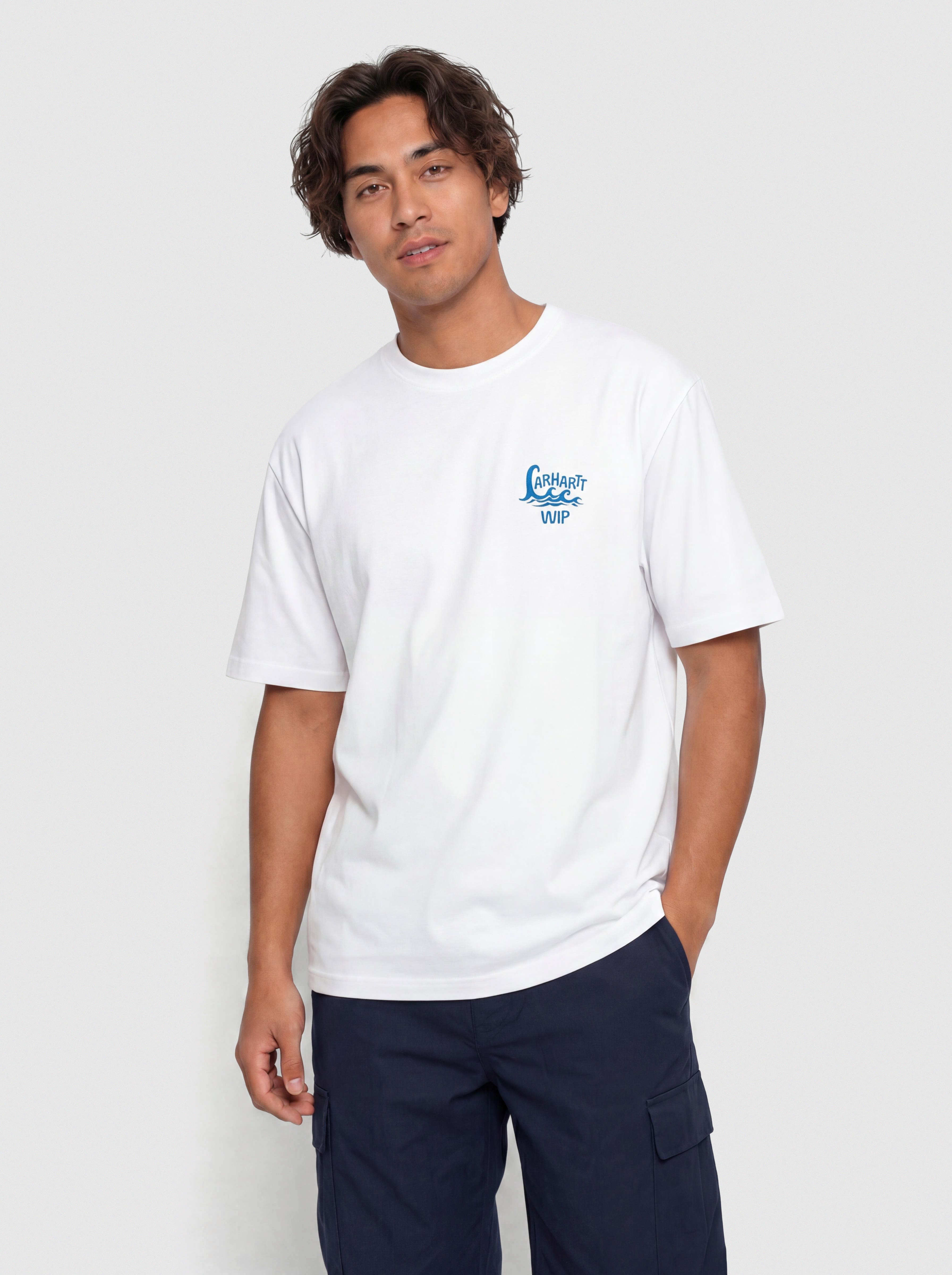 Tričko Carhartt WIP Waves (white)