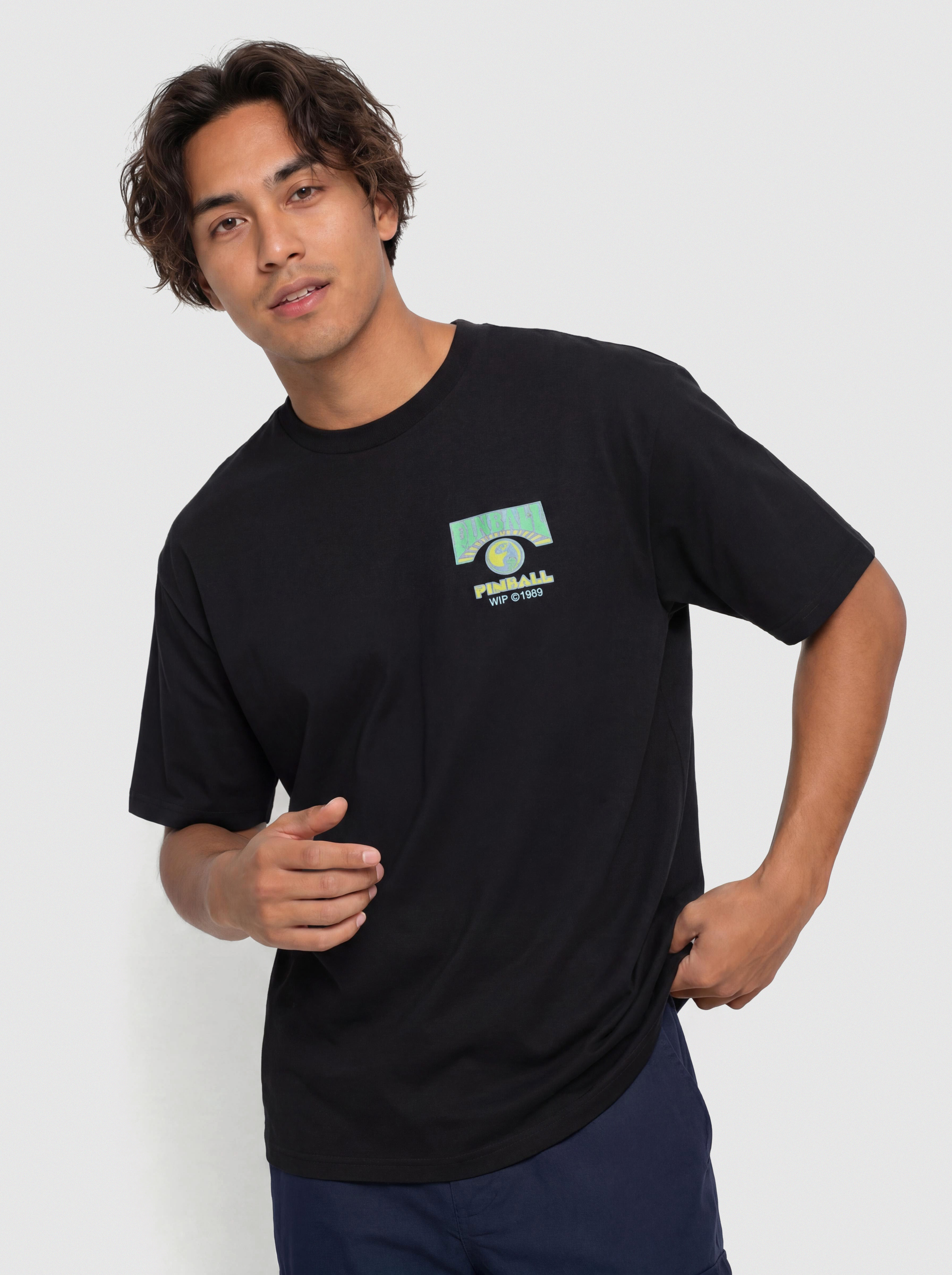 Tričko Carhartt WIP Pinball (black)