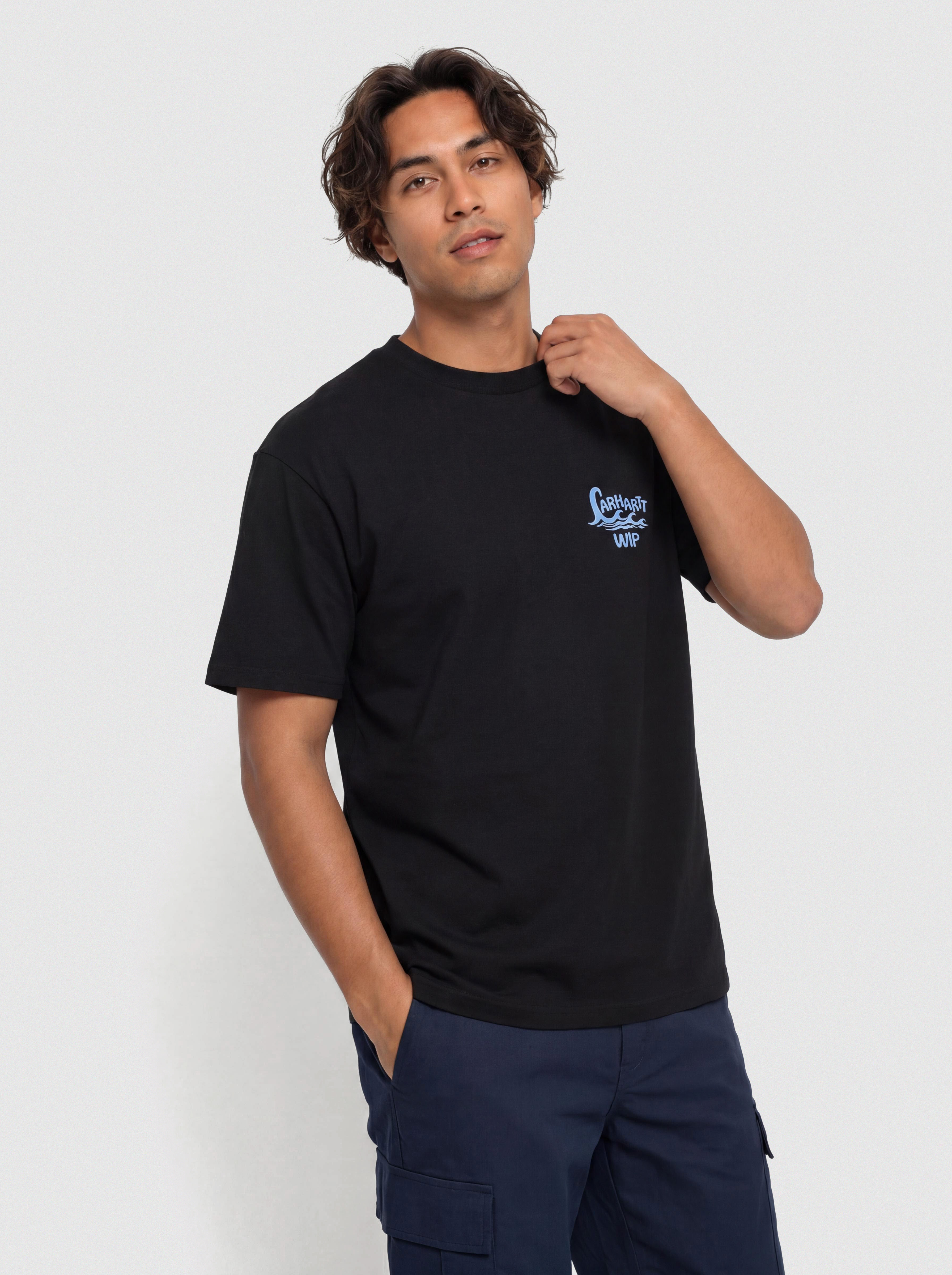 Tričko Carhartt WIP Waves (black)
