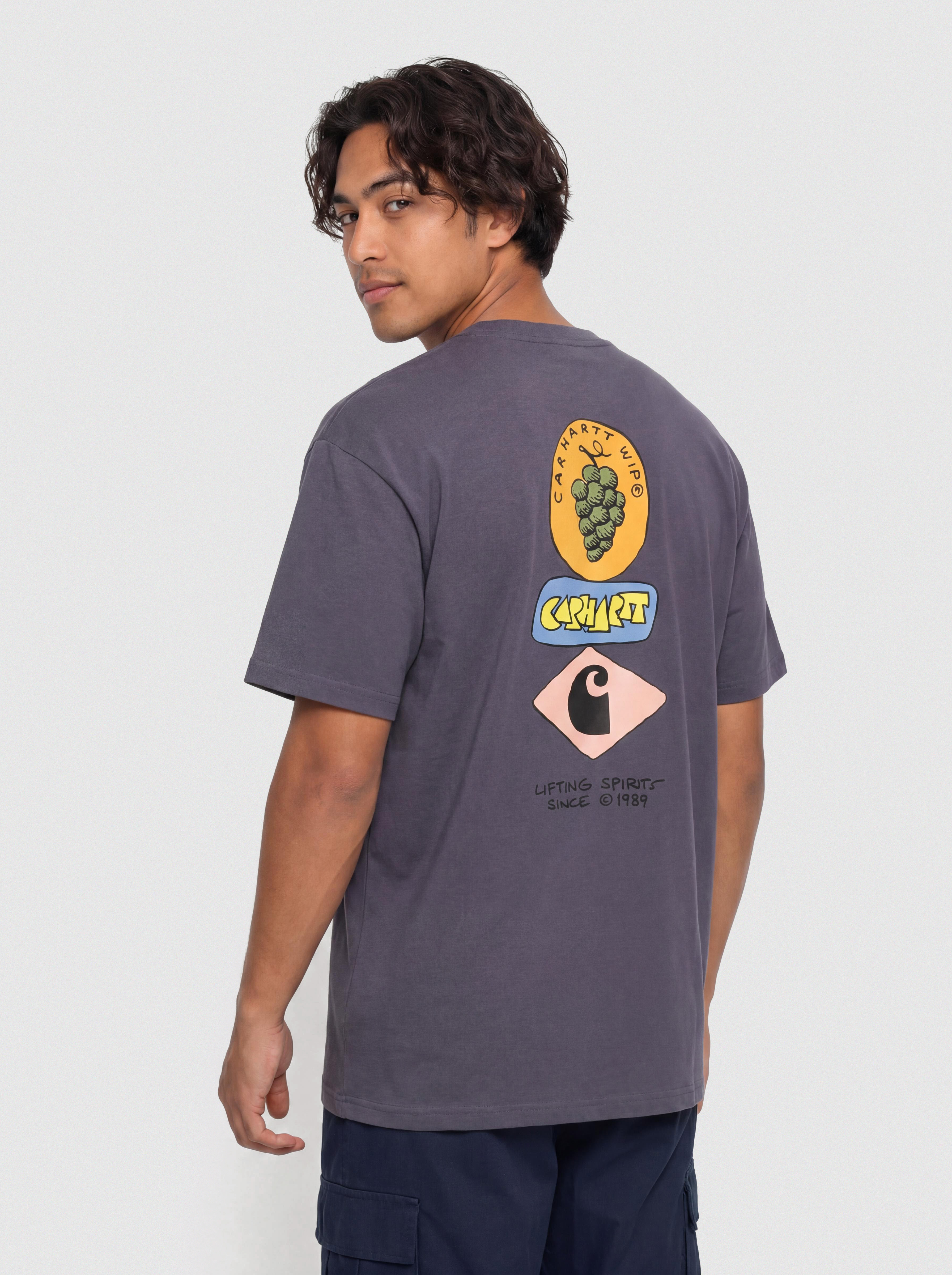 Tričko Carhartt WIP Stacked Grapes (shady purple)