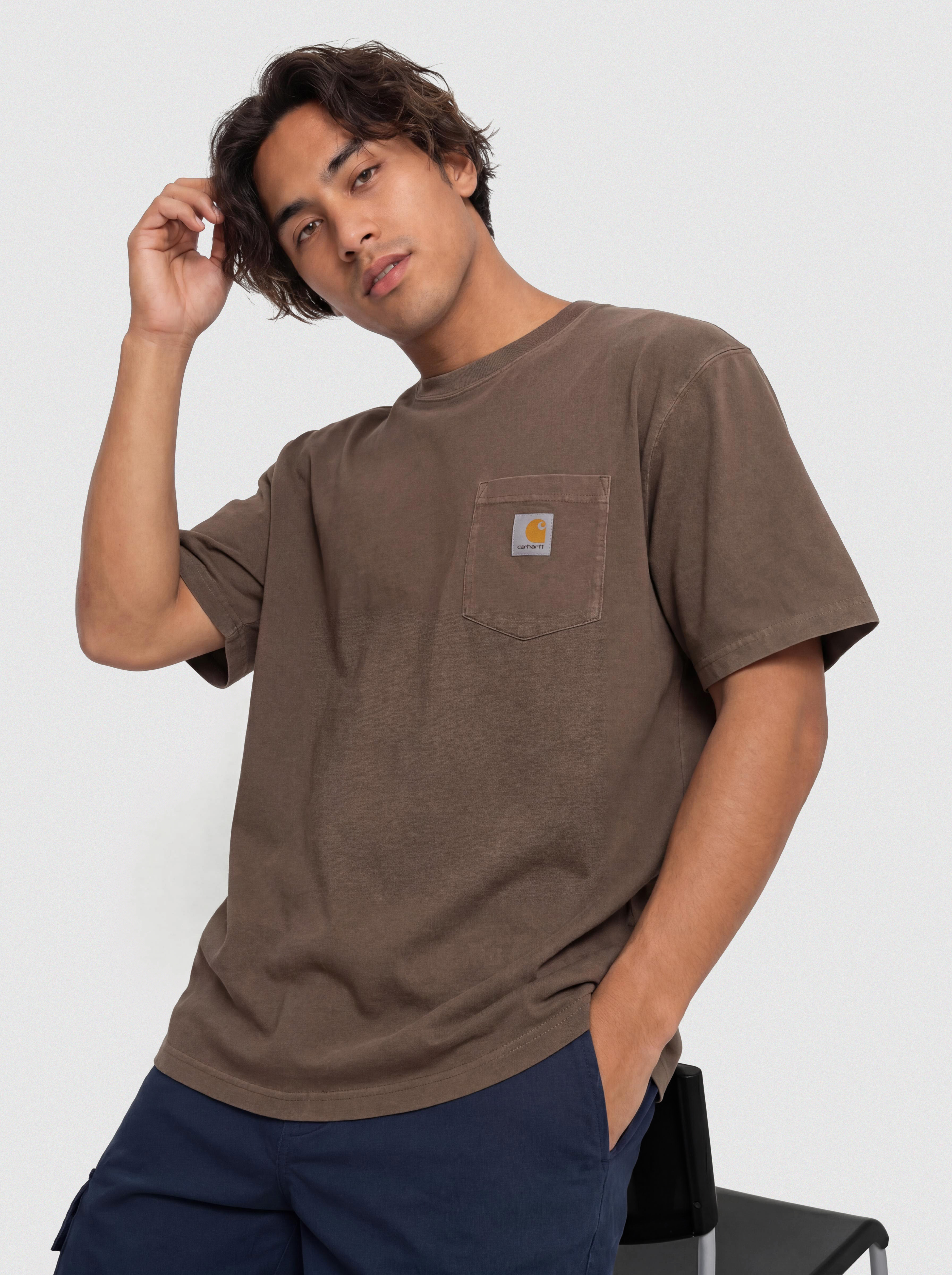 Tričko Carhartt WIP Loose Pocket (tobacco)
