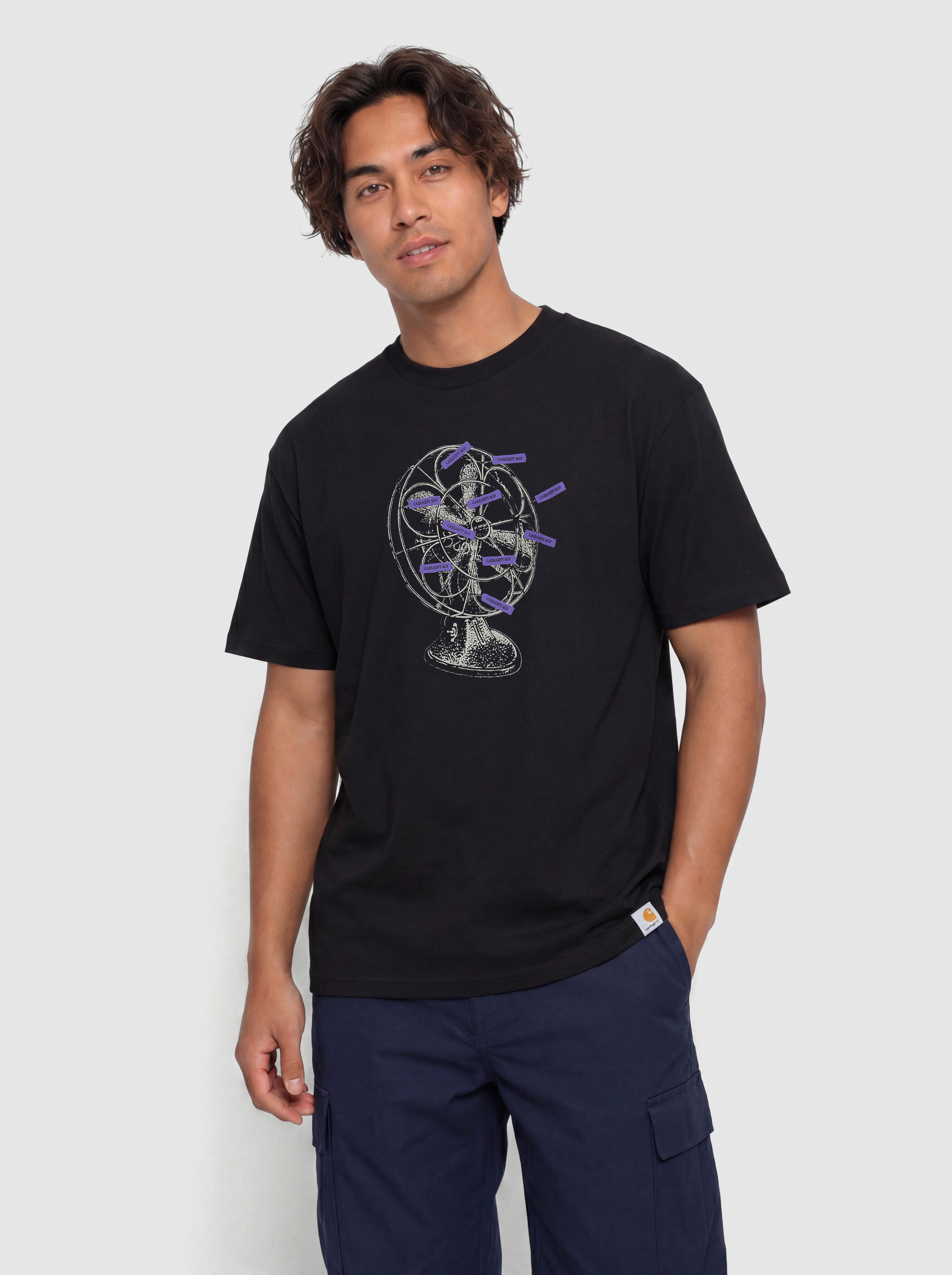 Tričko Carhartt WIP Fan (black)