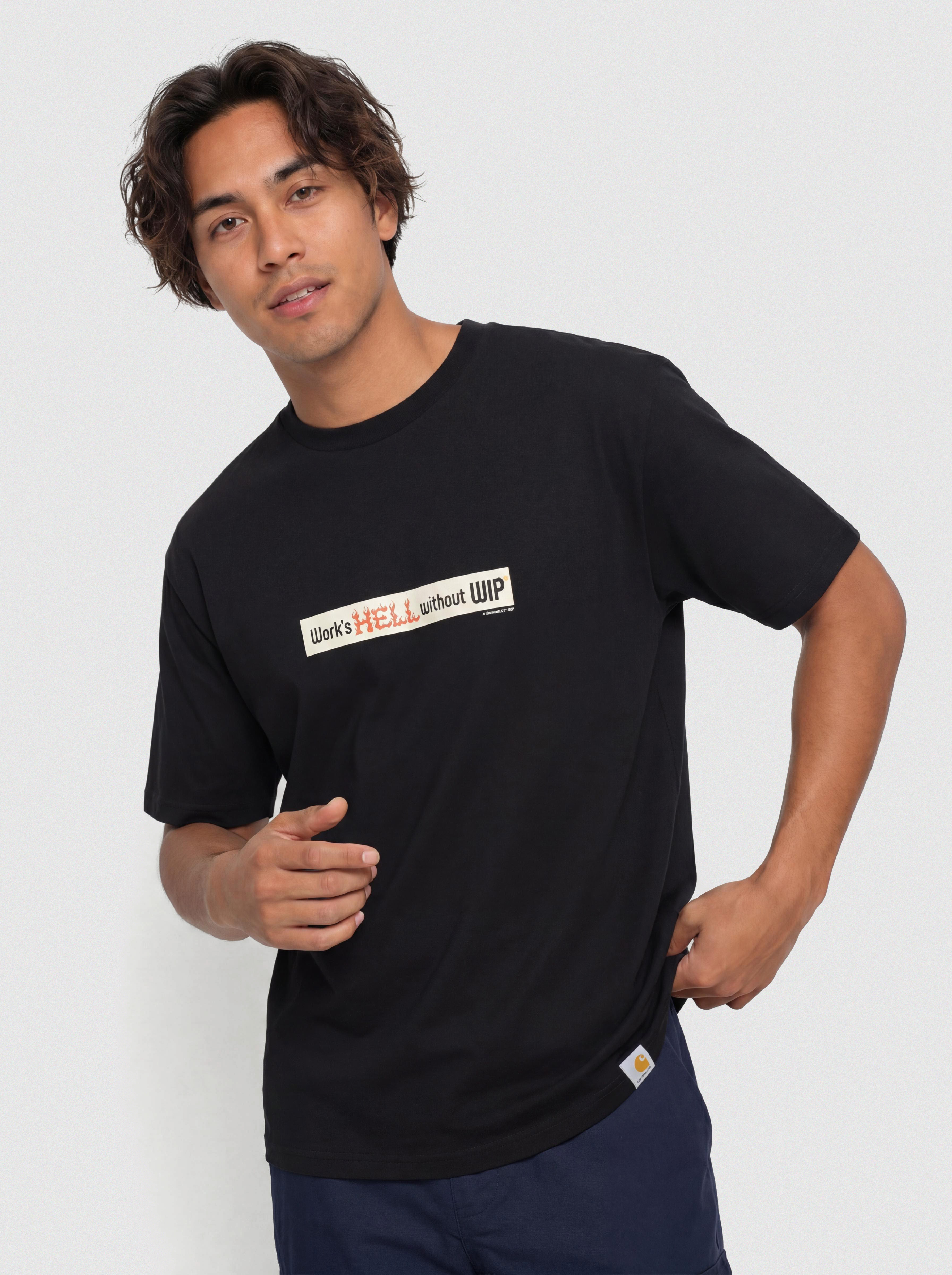 Tričko Carhartt WIP Bumper Stickers (black)