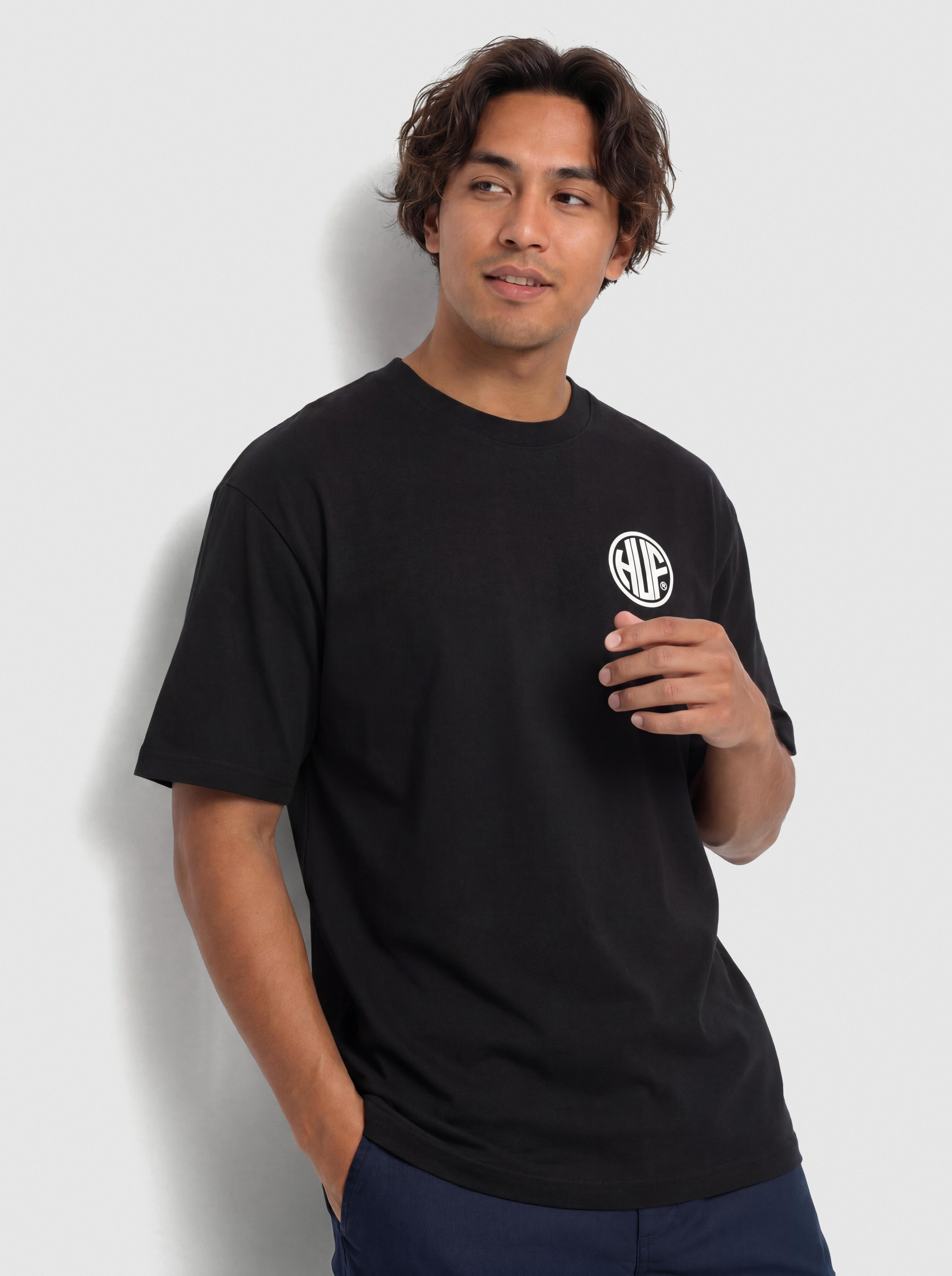 Tričko HUF Regional (black/white)