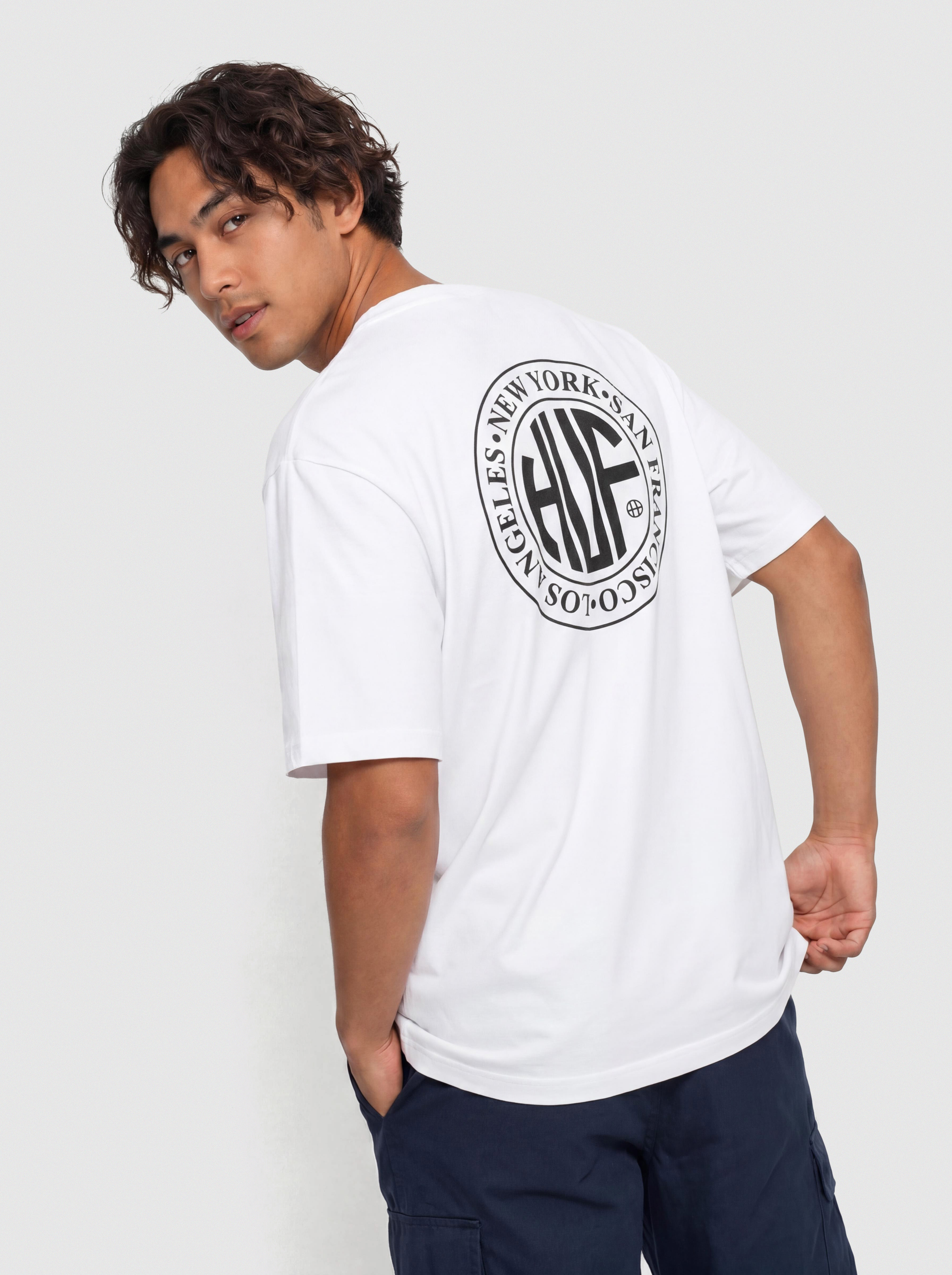 Tričko HUF Regional (white/black)