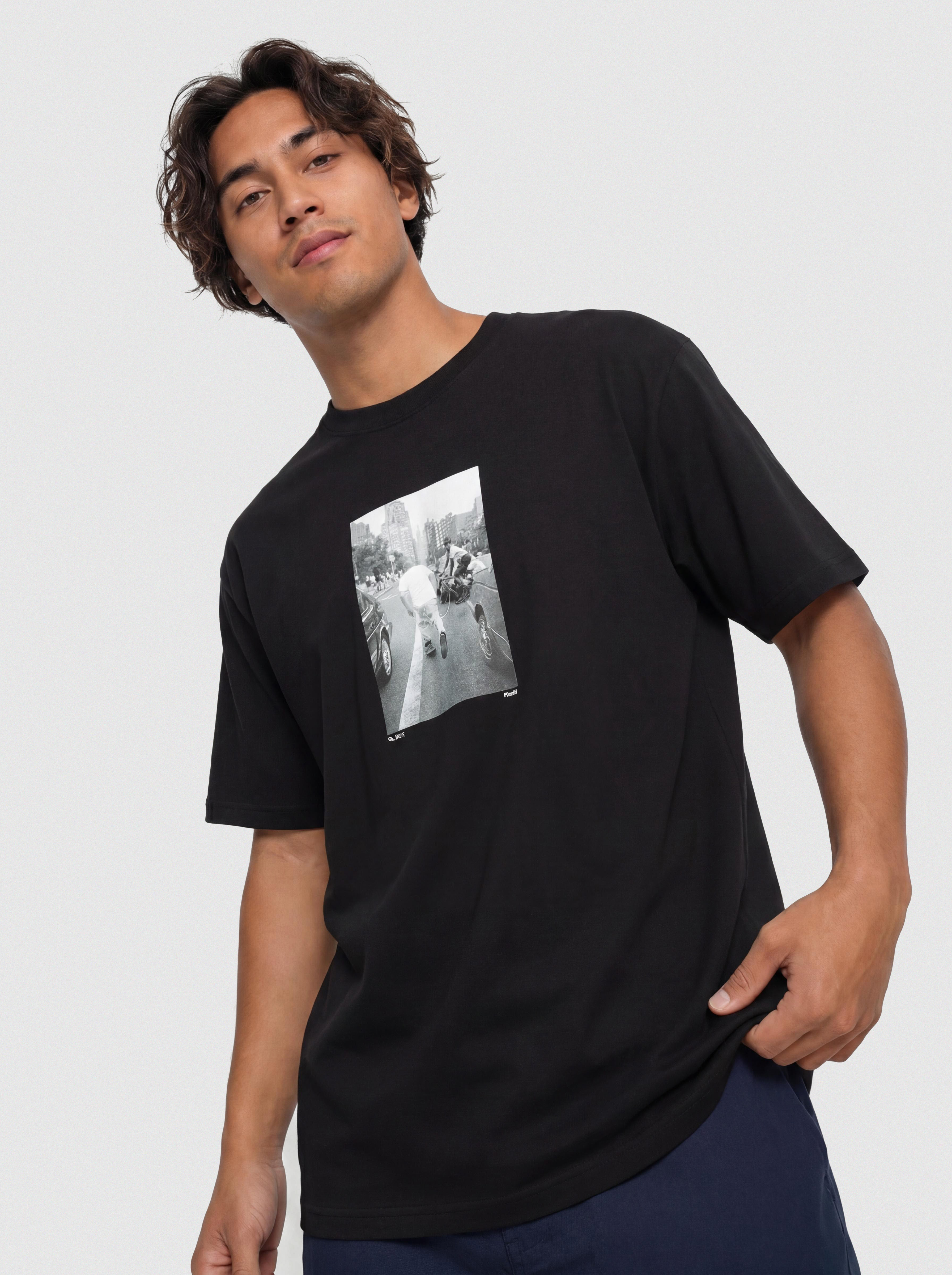 Tričko HUF Fight The Traffic (black)