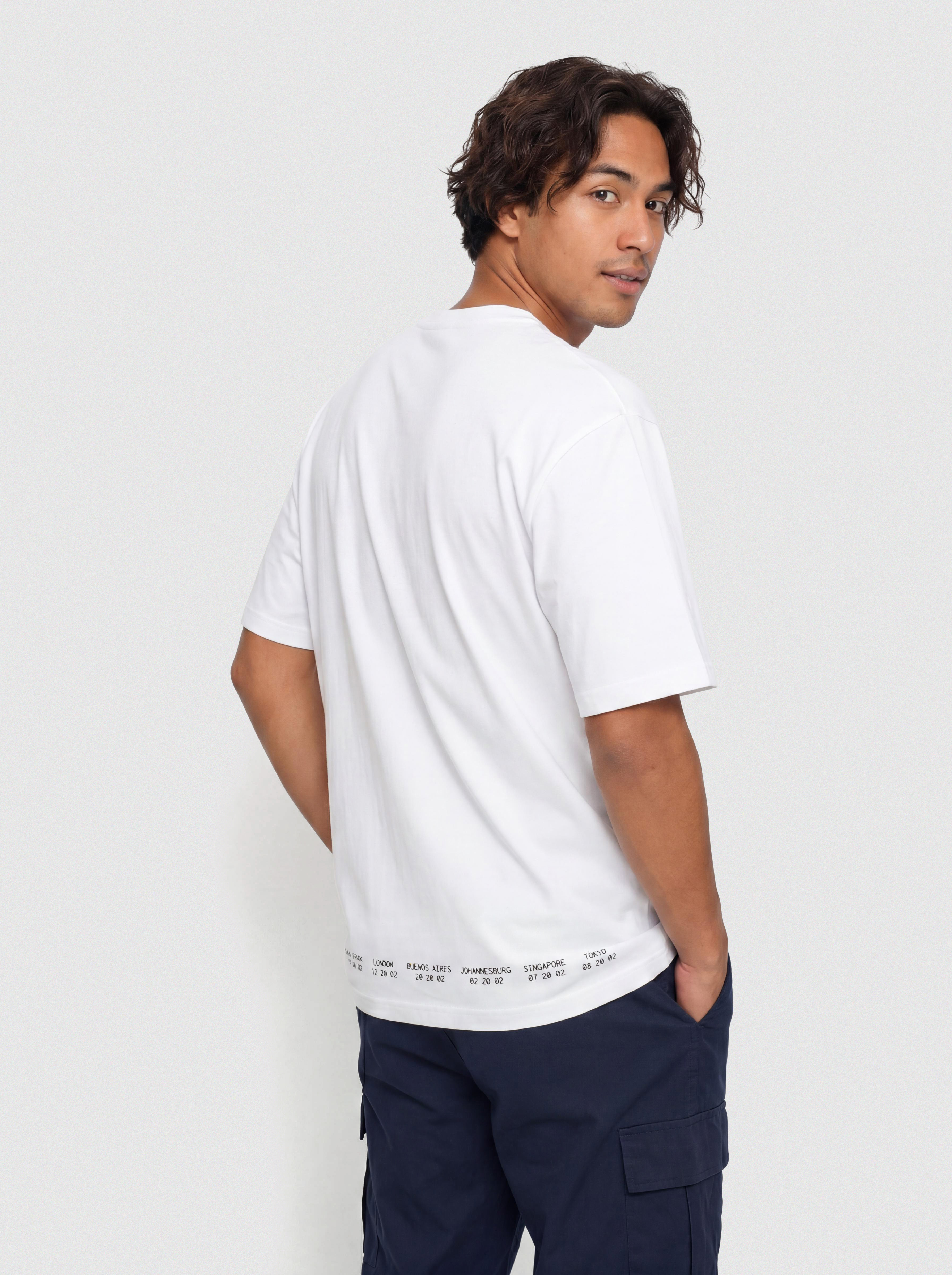 Tričko HUF Flight Path (white)