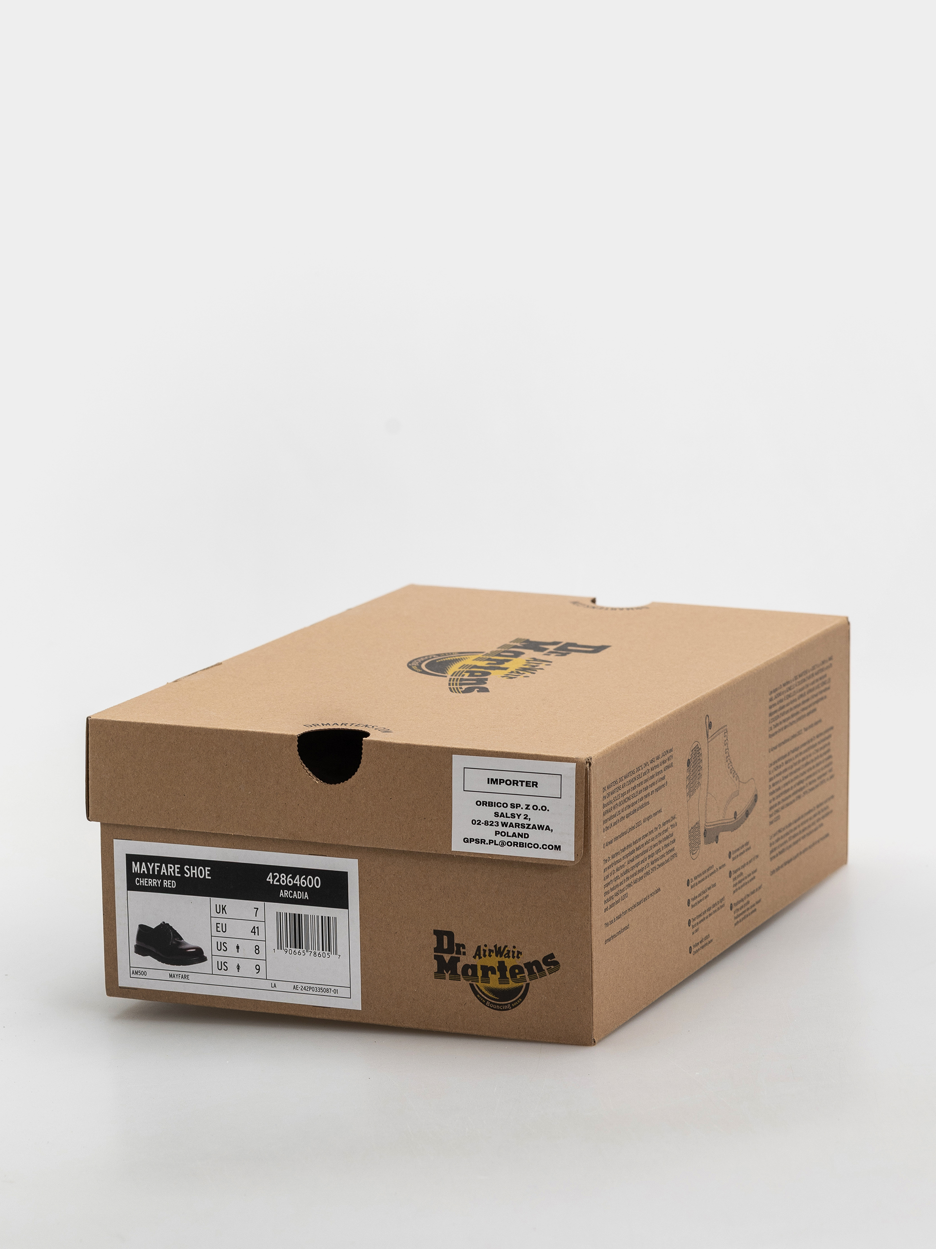 Topánky Dr. Martens Mayfare 3 Eye (cherry red arcadia)