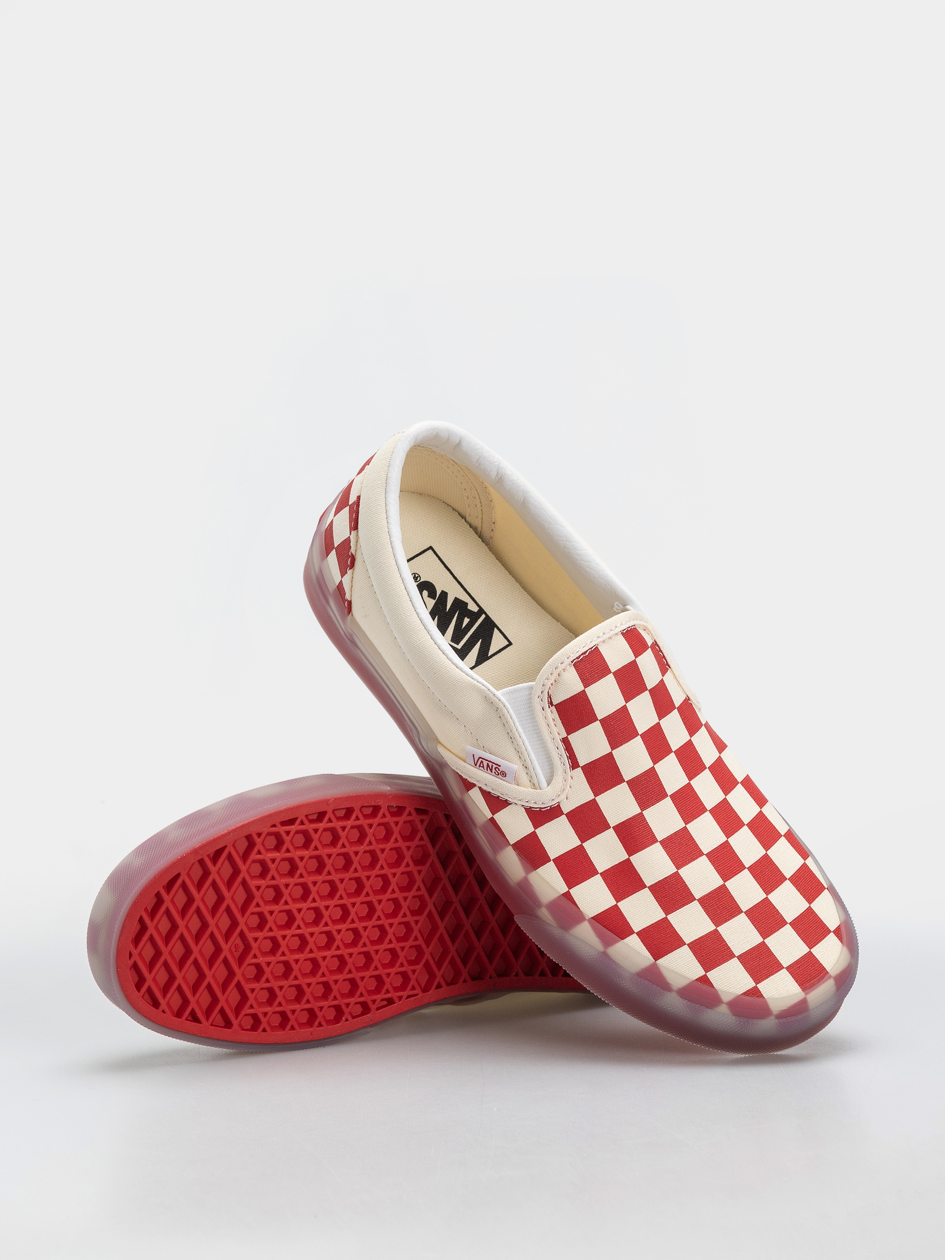 Topánky Vans Classic Slip On (red/marshmallow)