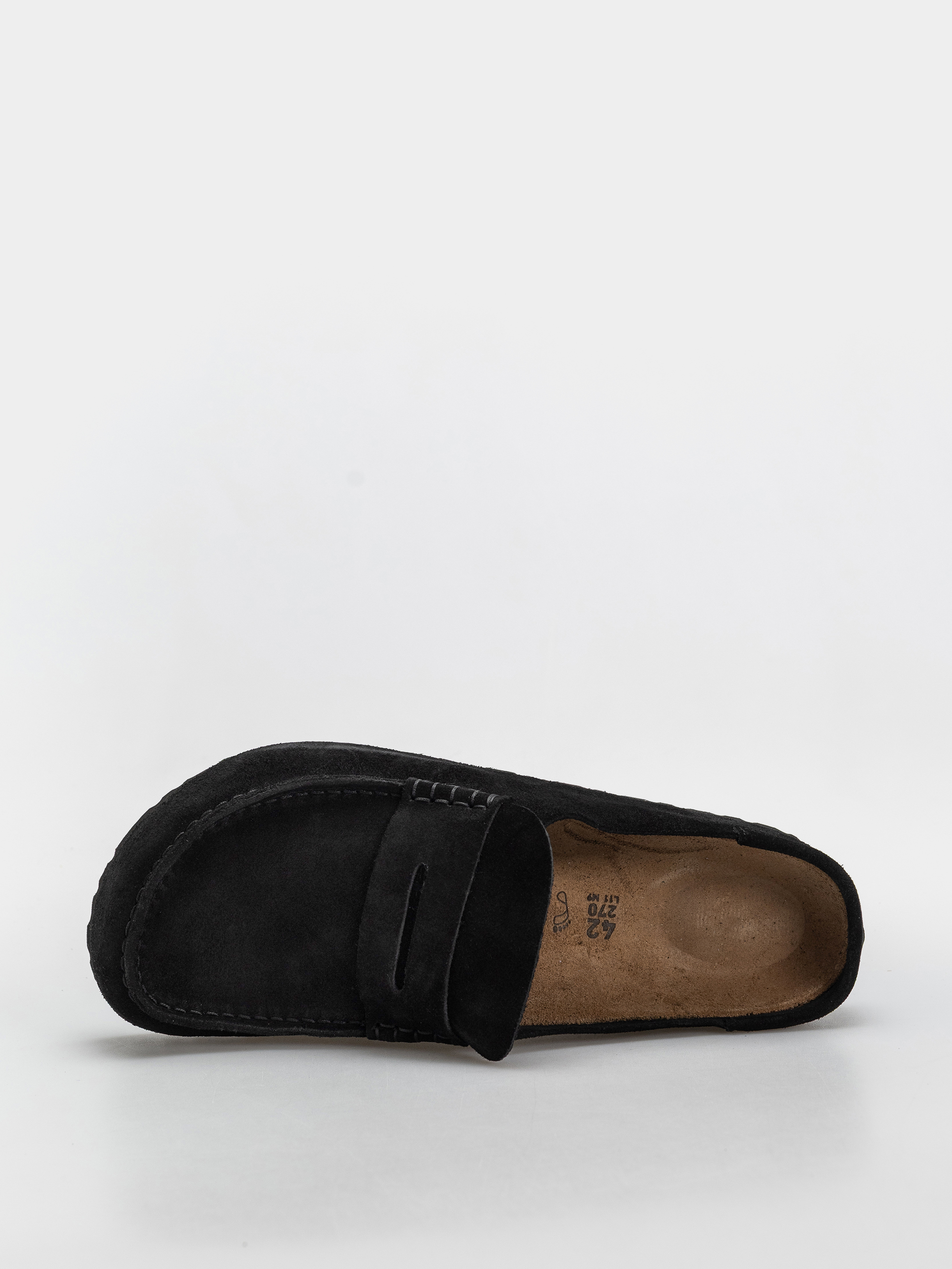 Šľapky Birkenstock Naples Wrapped Suede Leather Regular (black)