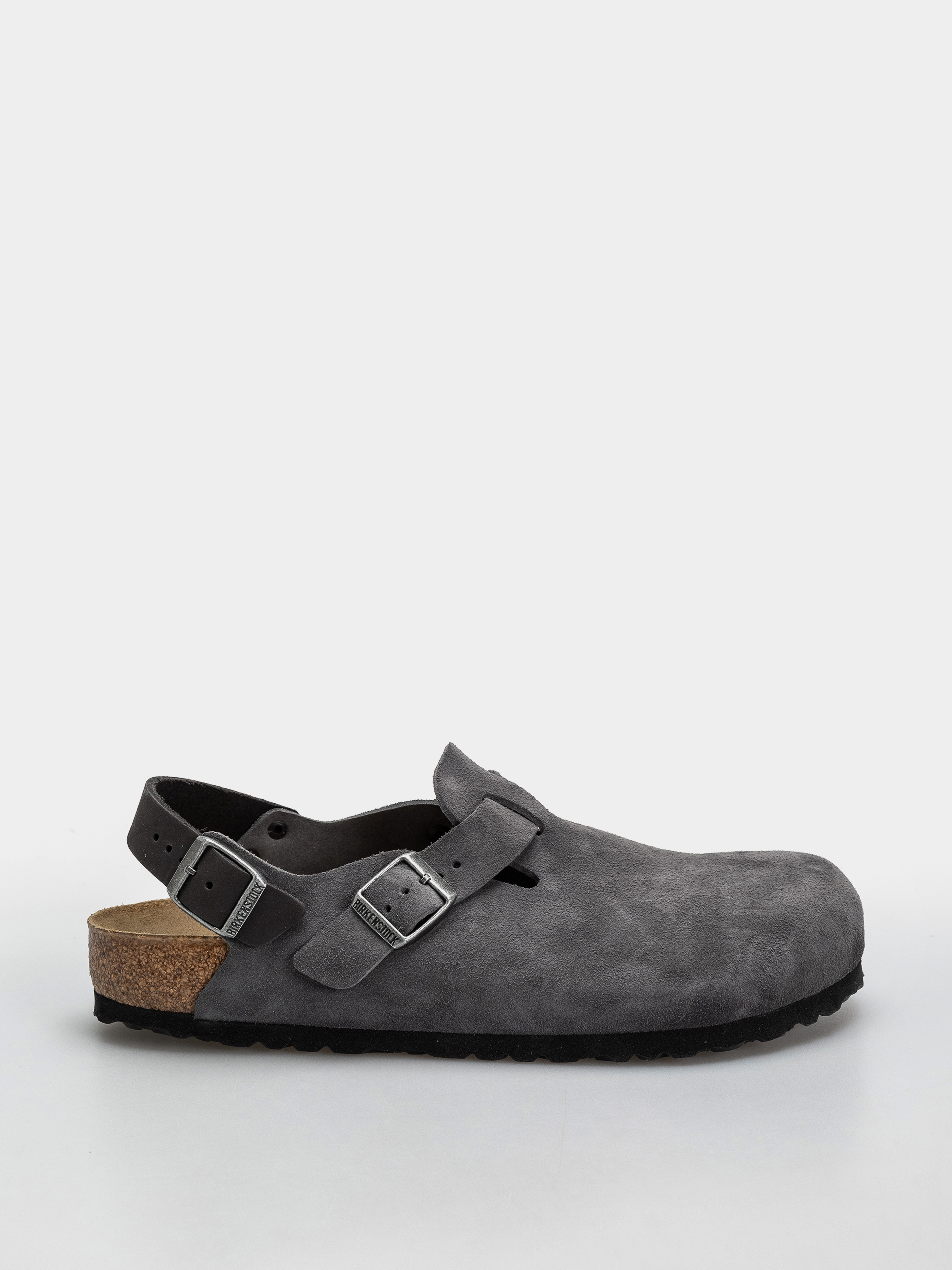 Šľapky Birkenstock Tokio Suede Leather Regular (charcoal)