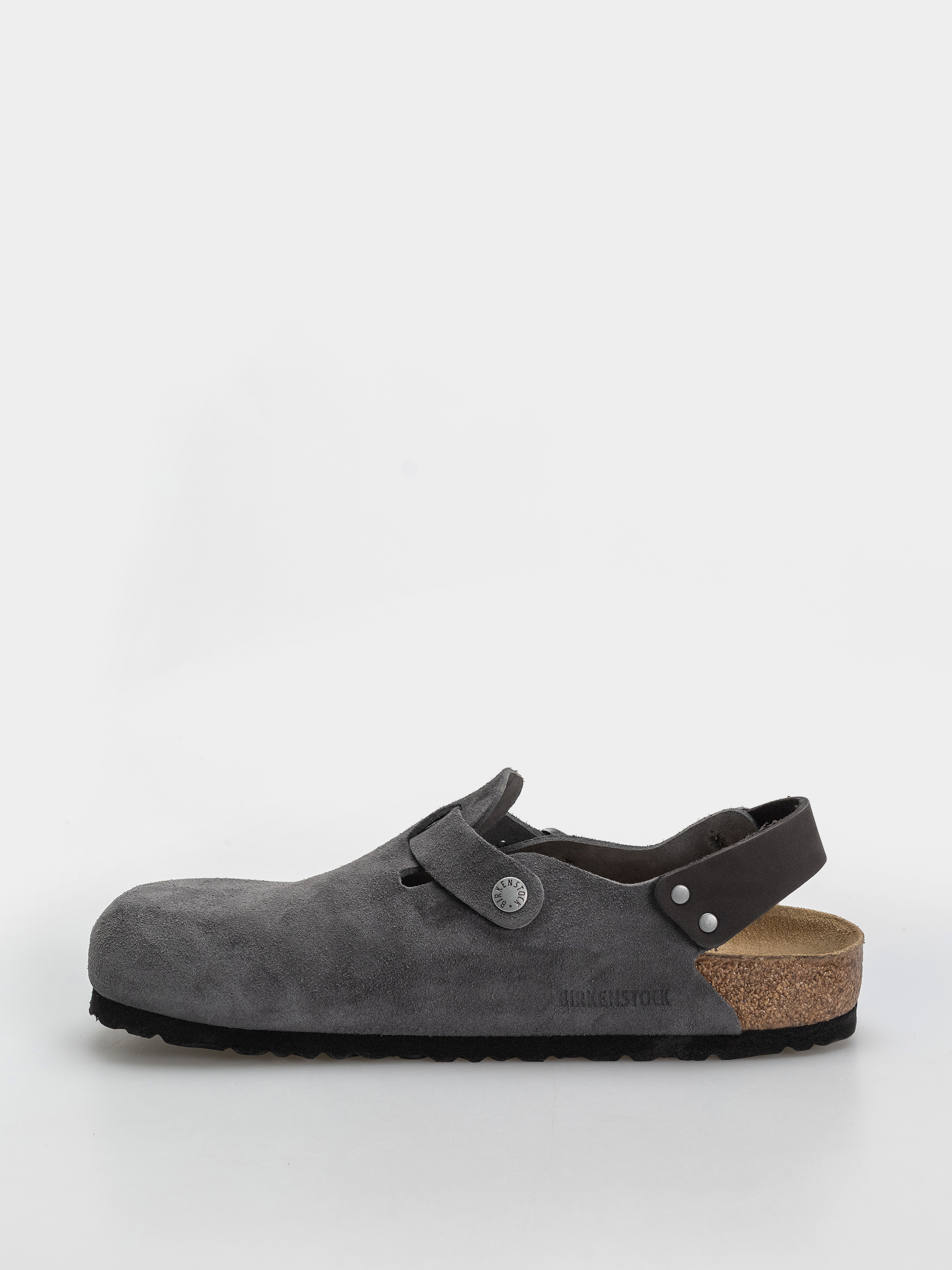 Šľapky Birkenstock Tokio Suede Leather Regular (charcoal)