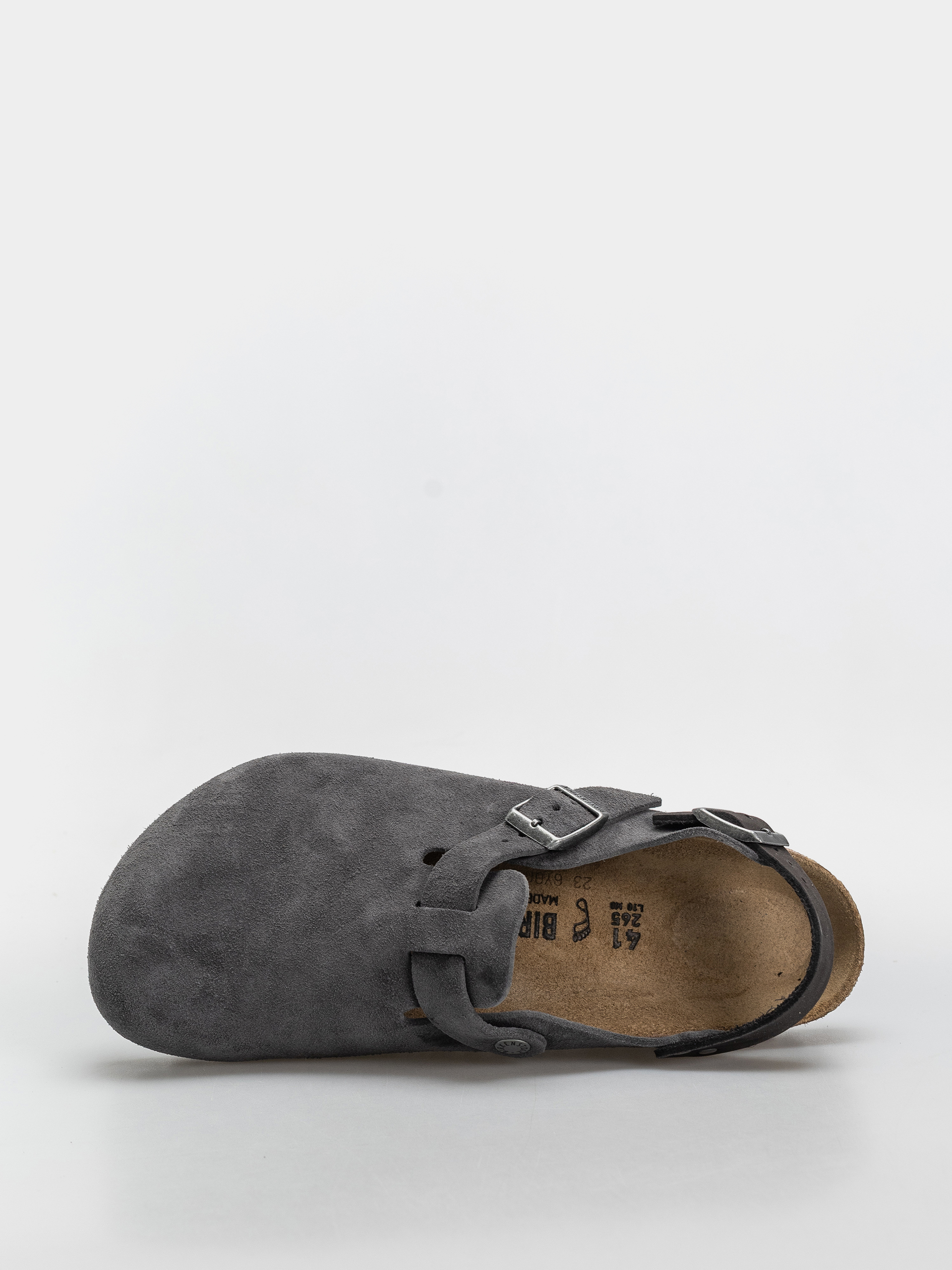 Šľapky Birkenstock Tokio Suede Leather Regular (charcoal)