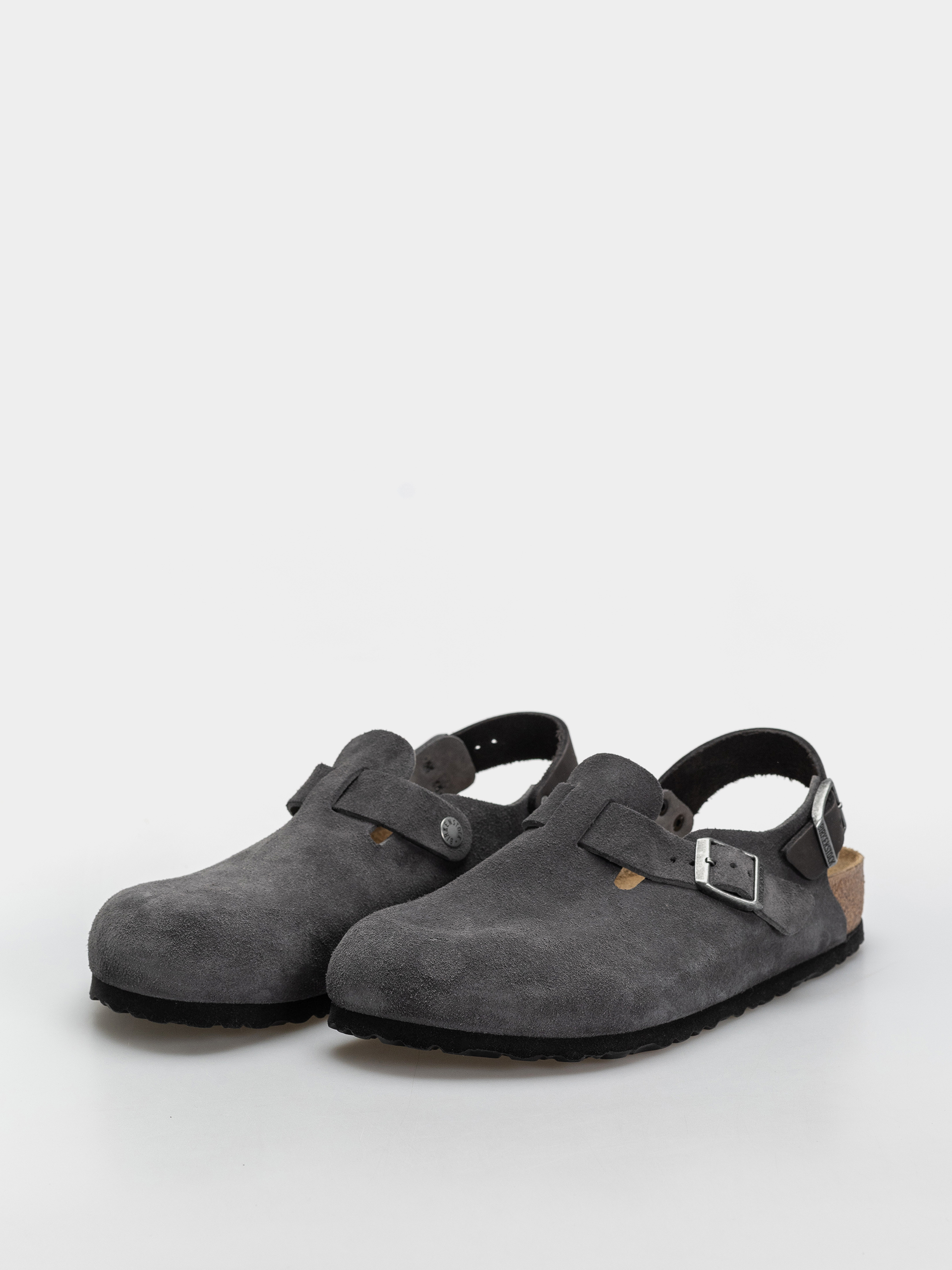 Šľapky Birkenstock Tokio Suede Leather Regular (charcoal)