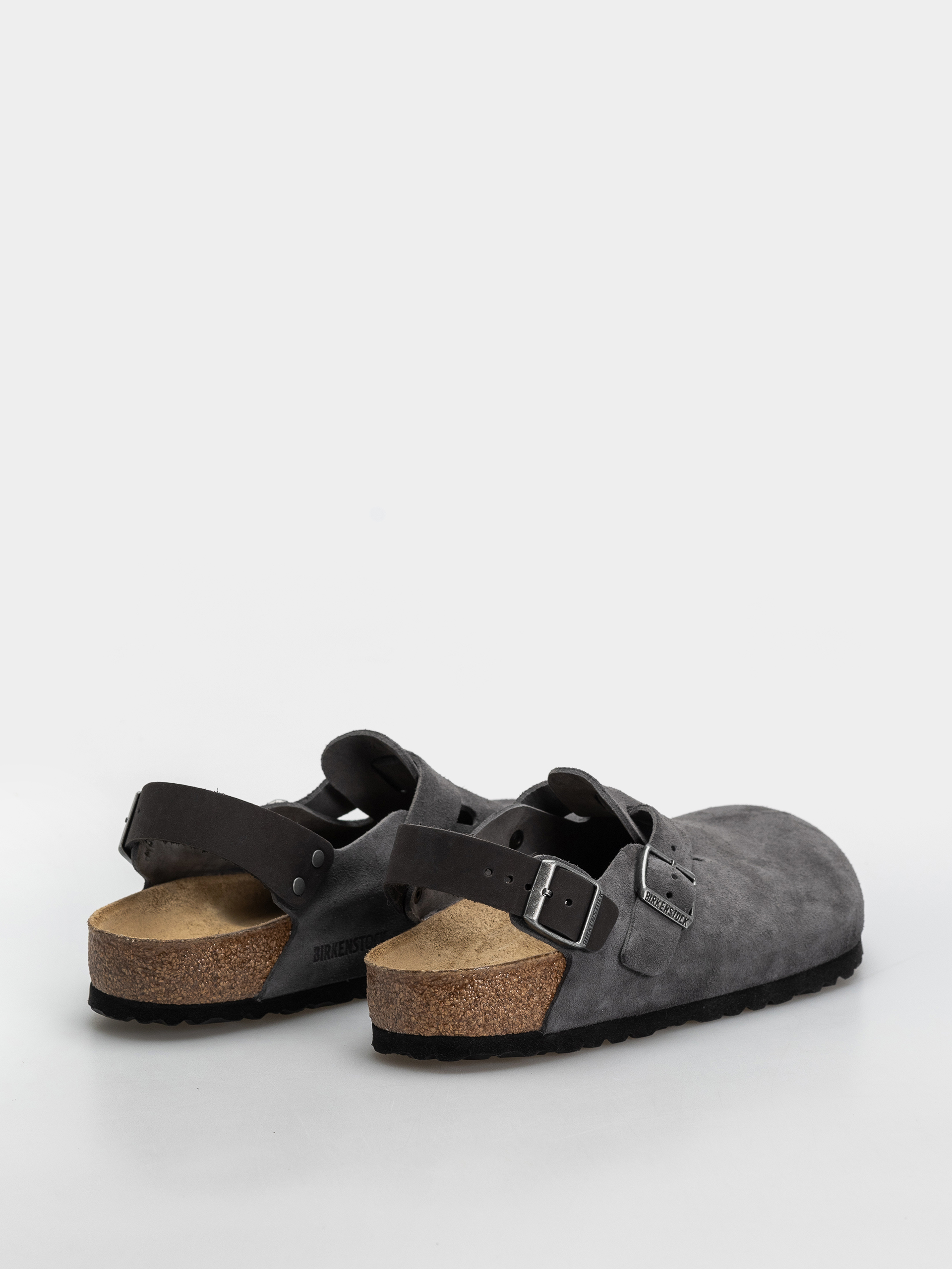 Šľapky Birkenstock Tokio Suede Leather Regular (charcoal)