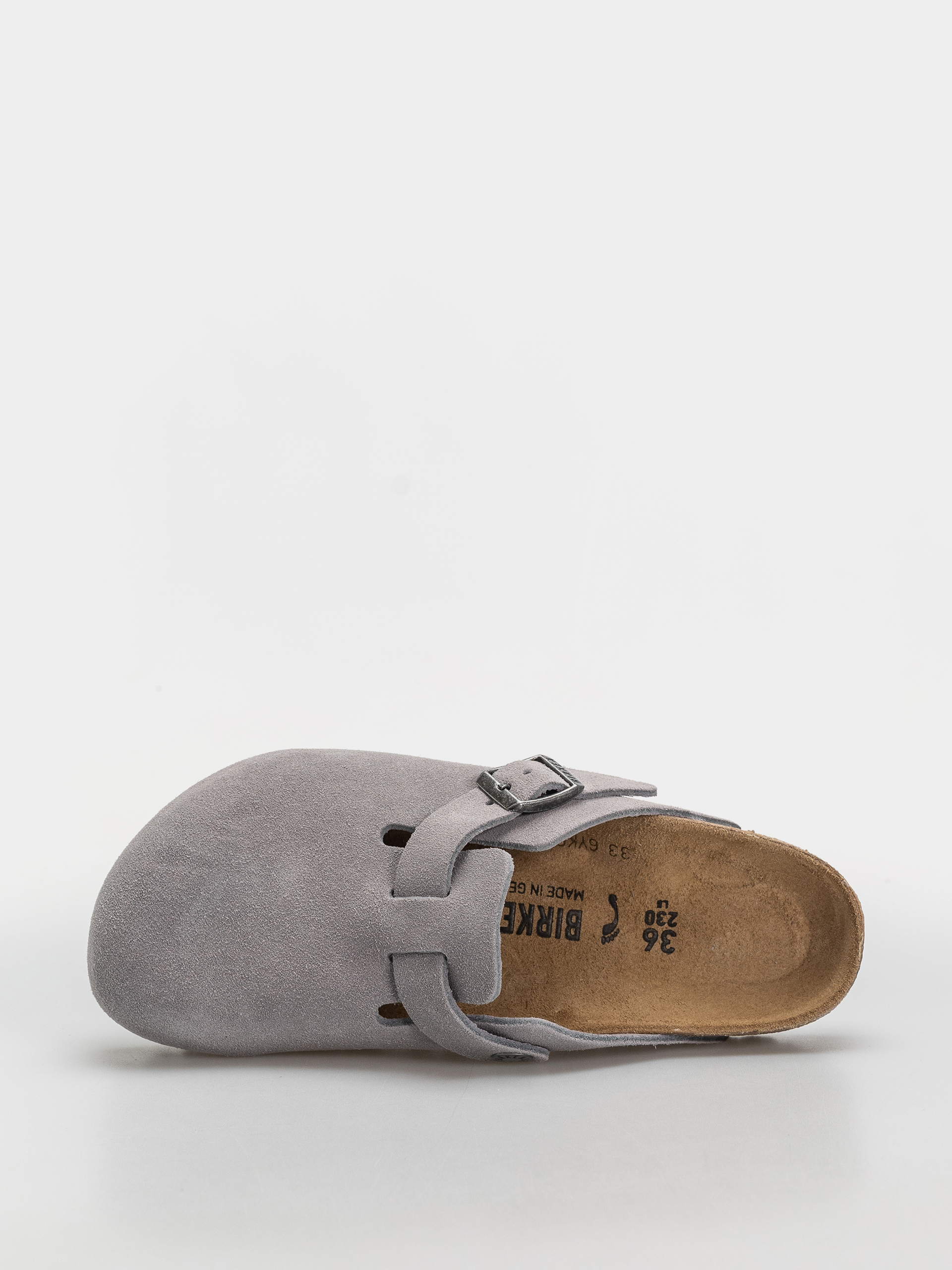 Šľapky Birkenstock Boston Suede Leather Narrow (lavender sky)