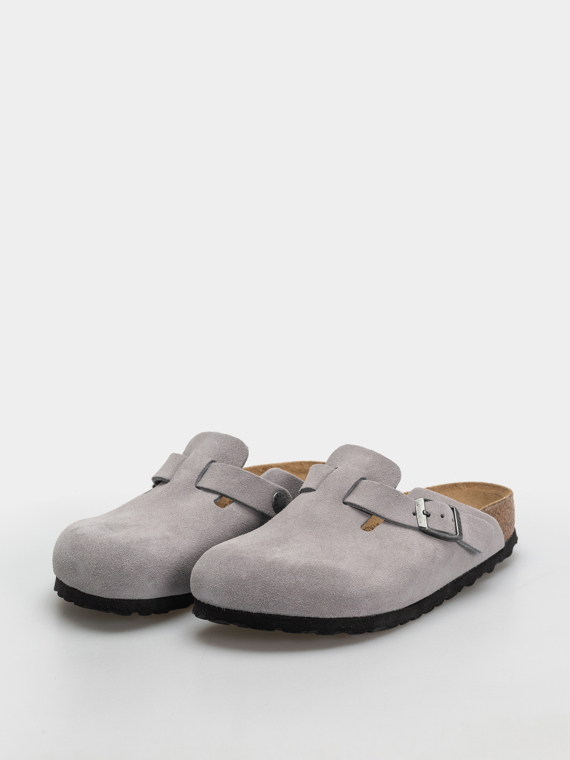 Šľapky Birkenstock Boston Suede Leather Narrow (lavender sky)