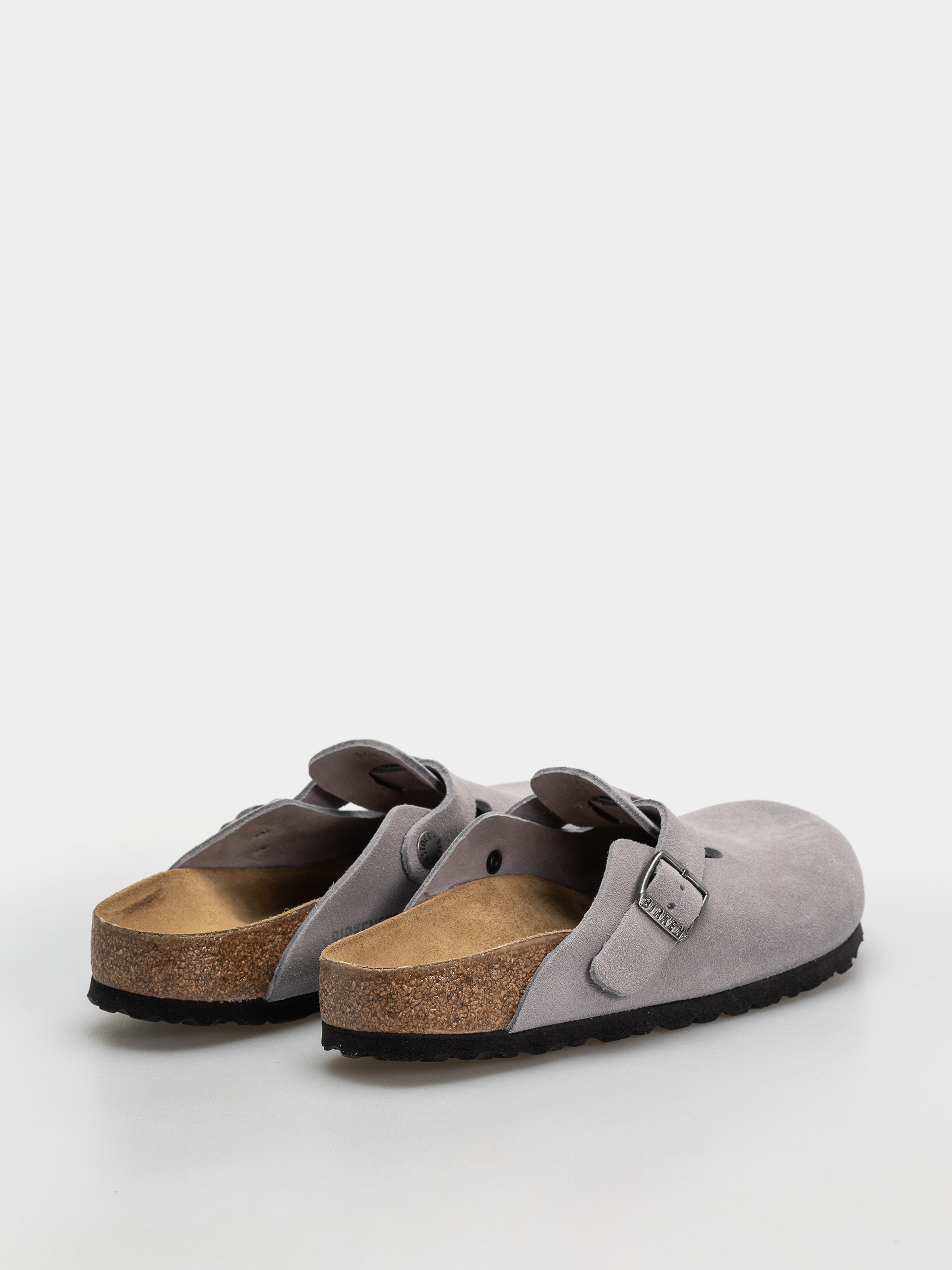 Šľapky Birkenstock Boston Suede Leather Narrow (lavender sky)
