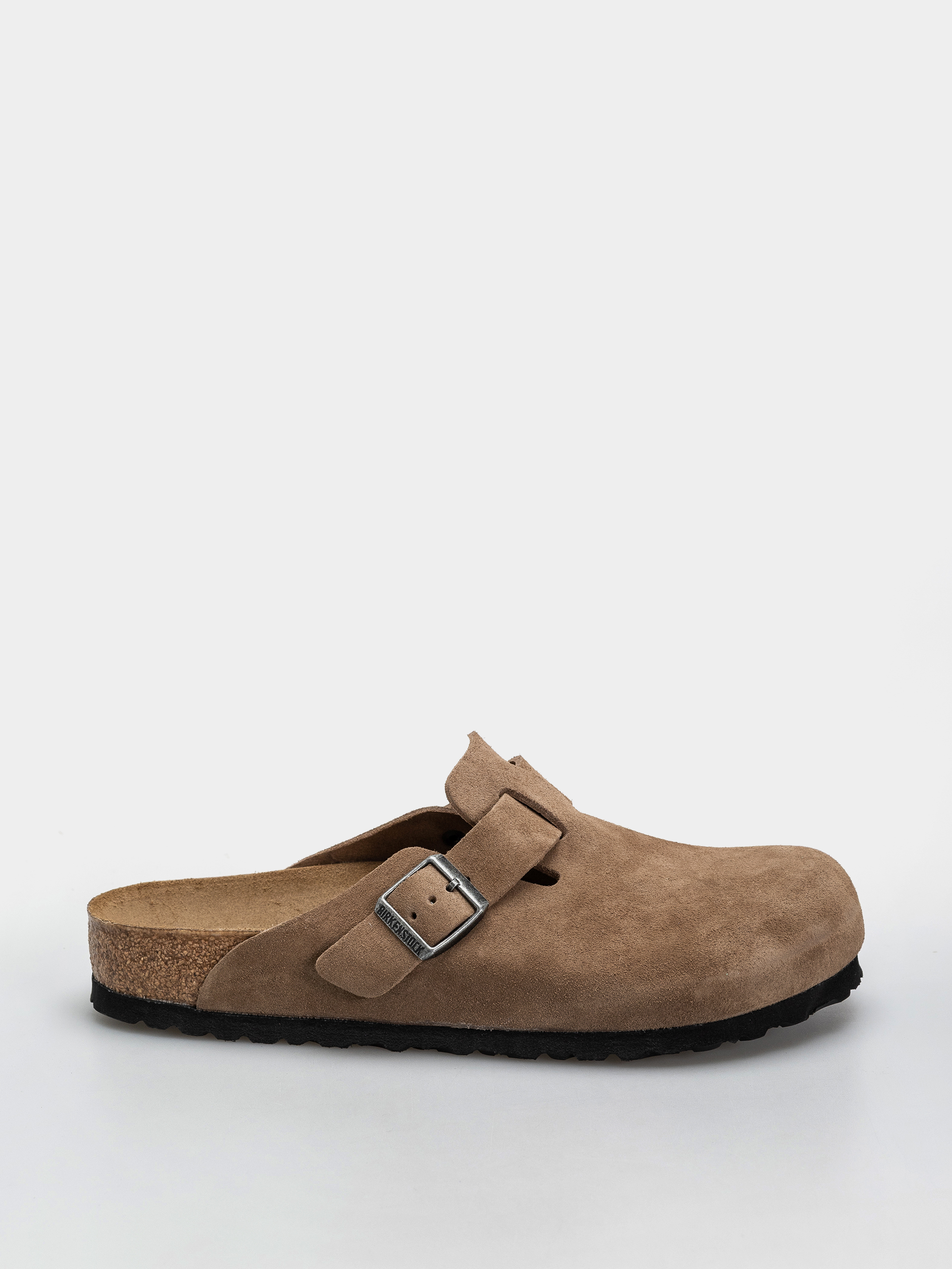 Šľapky Birkenstock Boston Suede Leather Regular (dark tea)