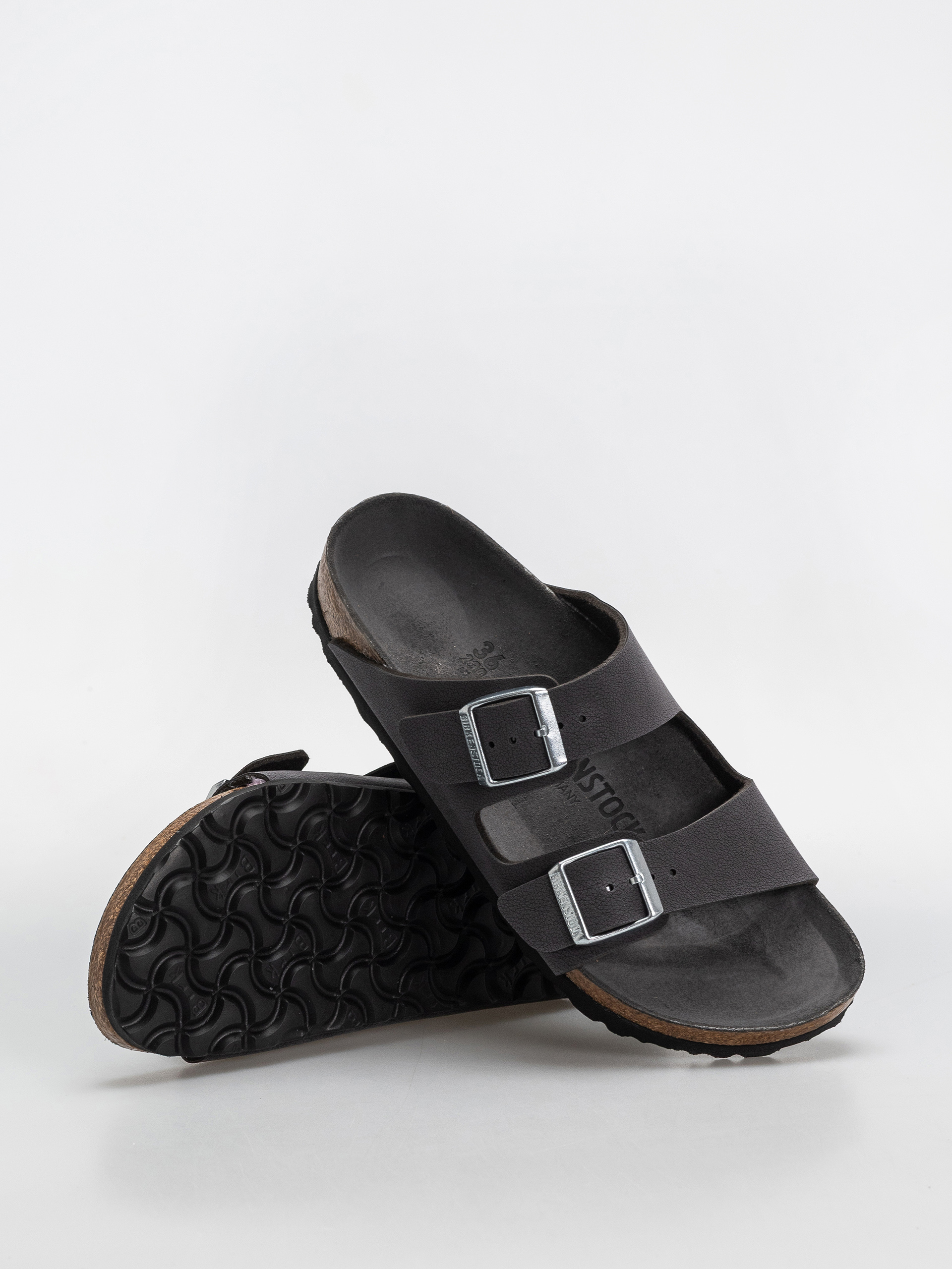 Šľapky Birkenstock Arizona Birkibuc Narrow Wmn (velvet gray)