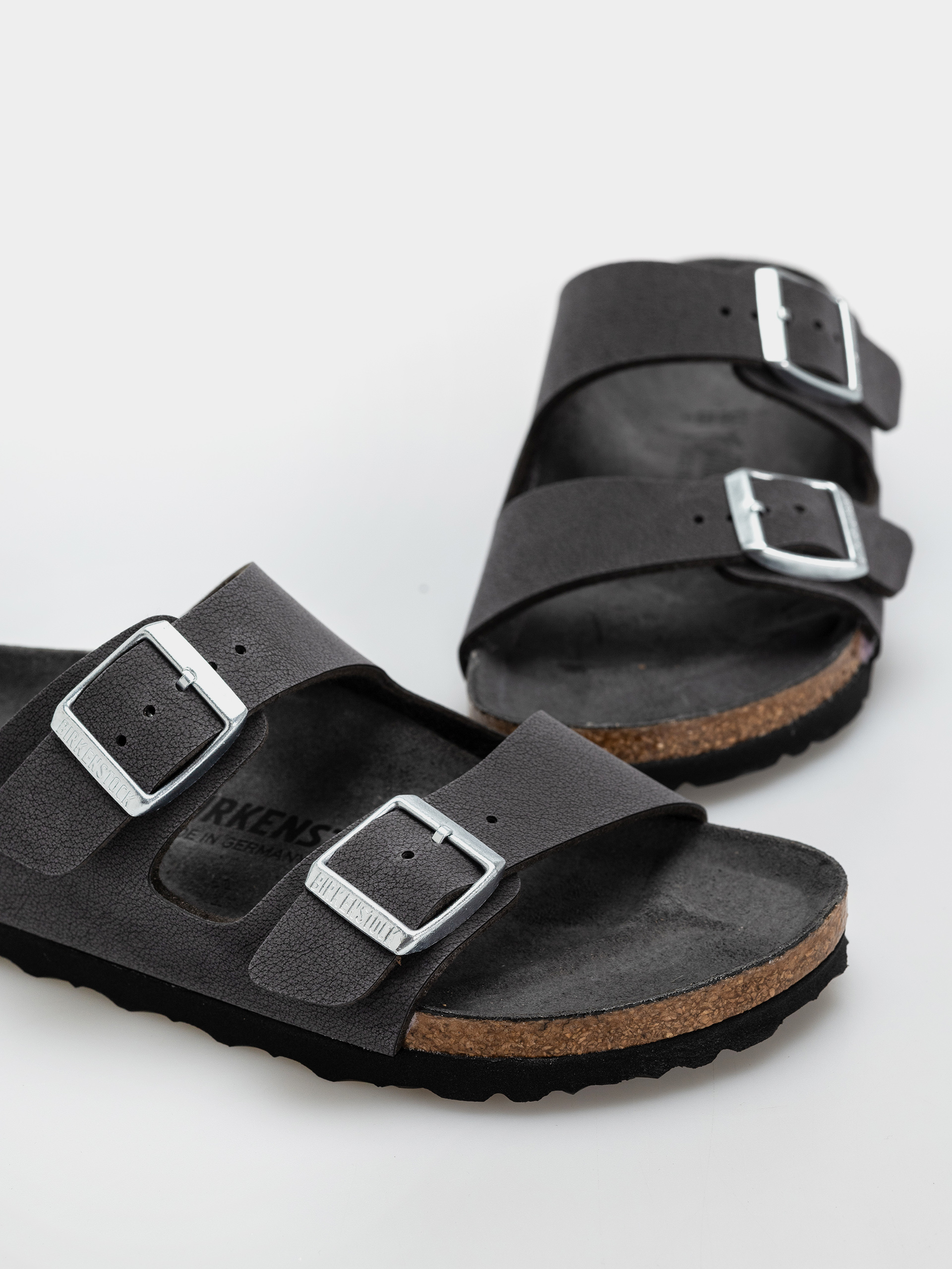 Šľapky Birkenstock Arizona Birkibuc Narrow Wmn (velvet gray)