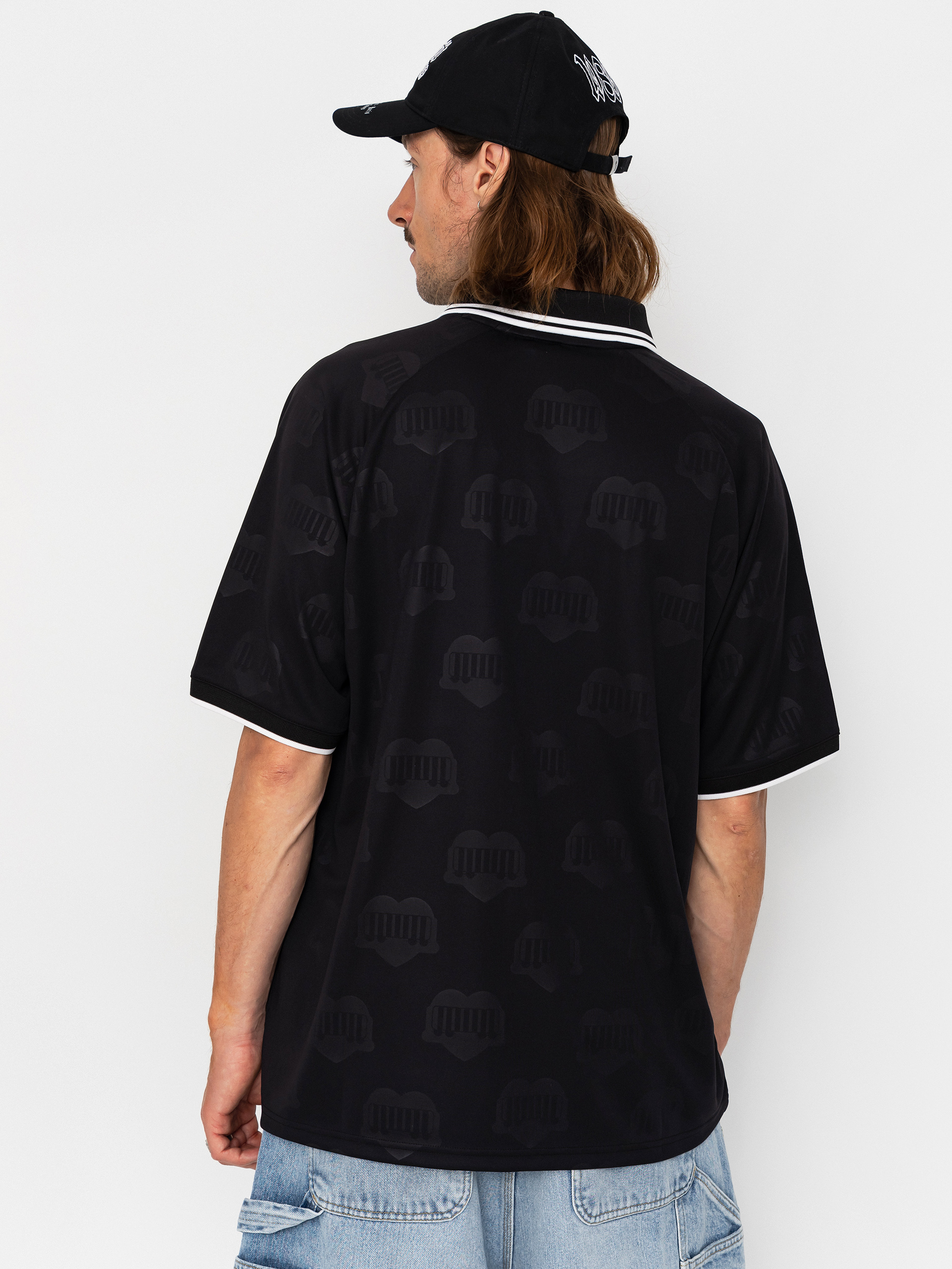 Tričko Carhartt WIP Terrace Football (heart train jacquard black)