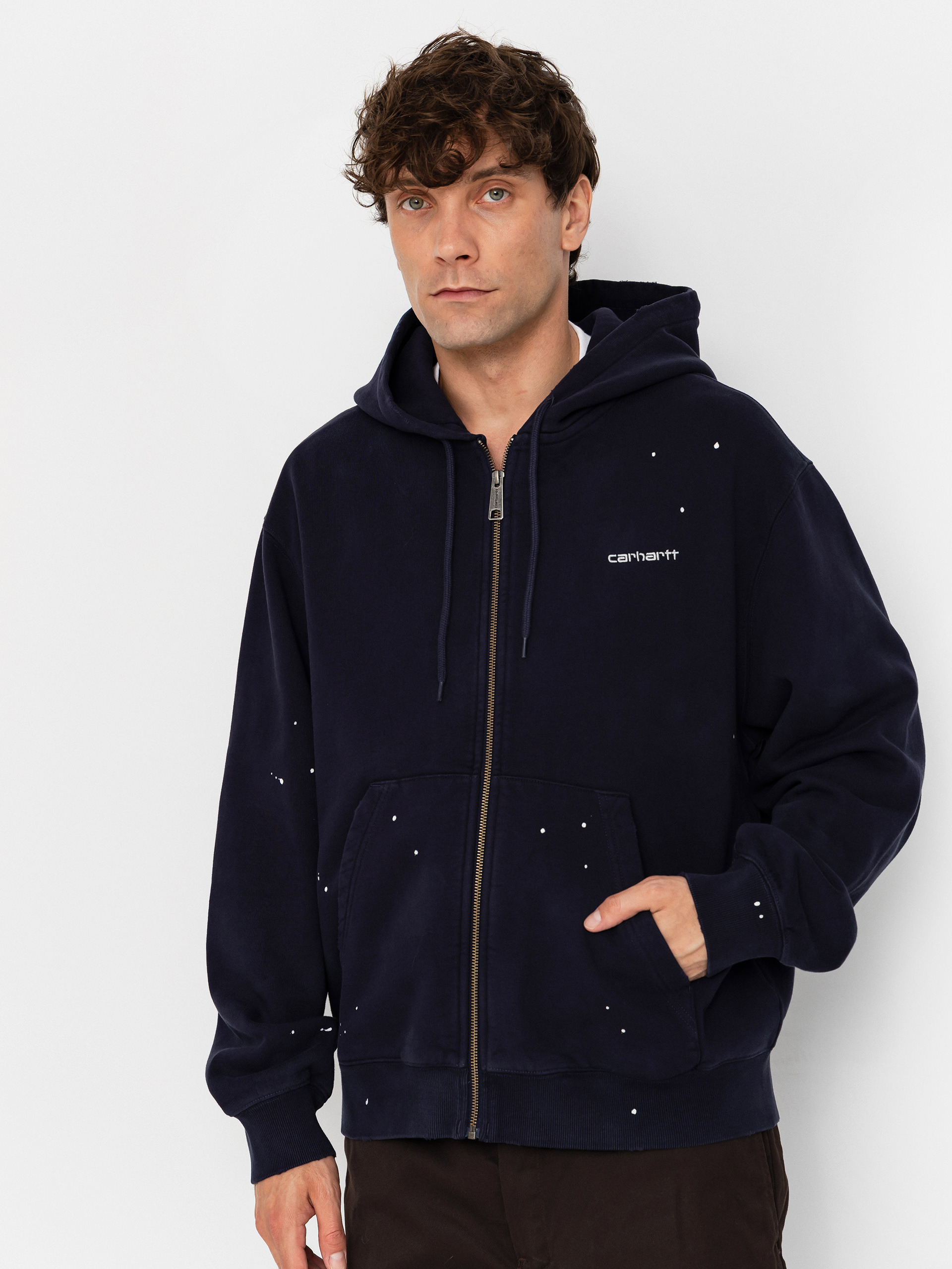 Mikina s kapucu0148ou Carhartt WIP Painter ZHD (dark navy)