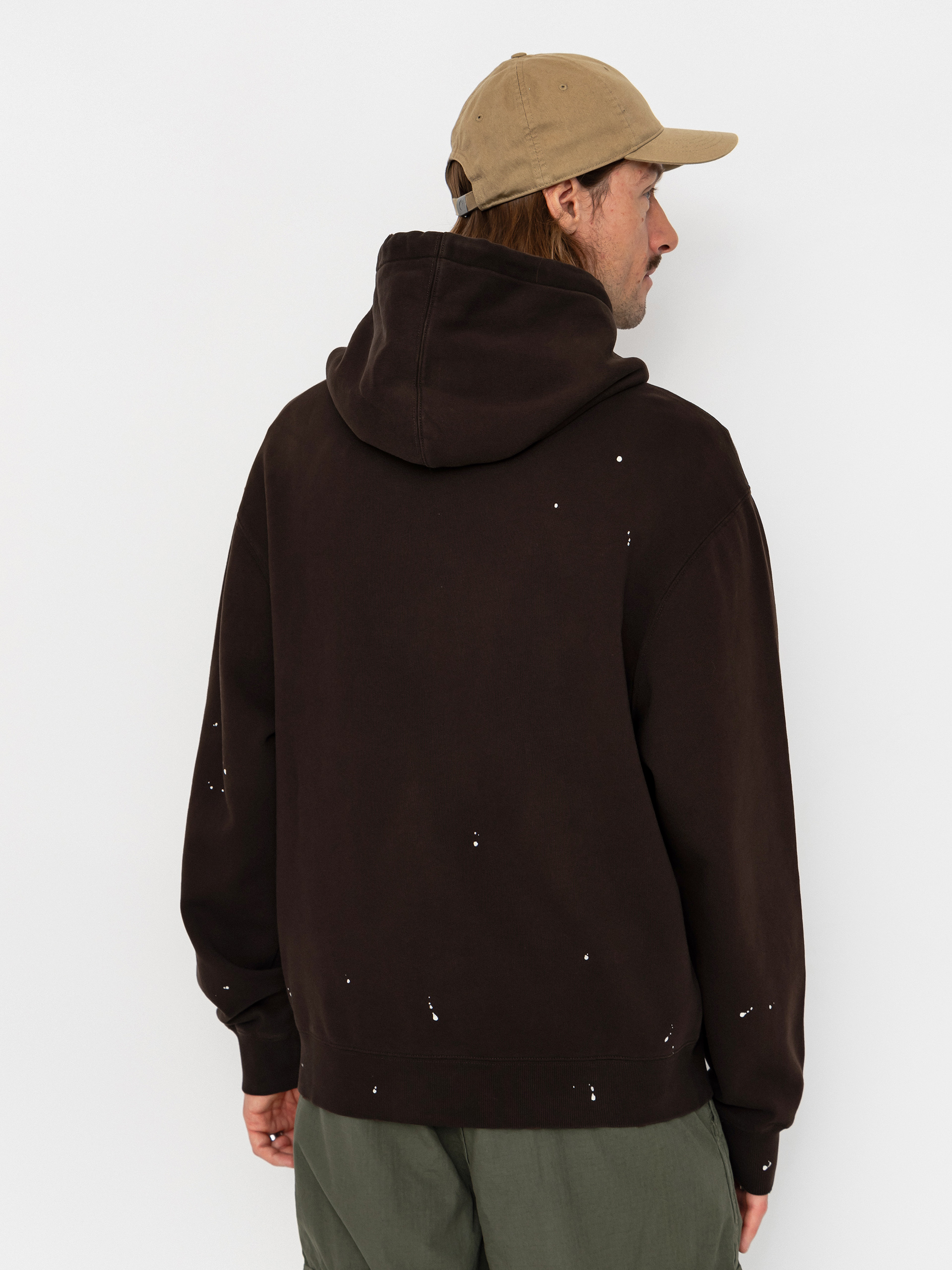 Mikina s kapucňou Carhartt WIP Painter ZHD (tobacco)