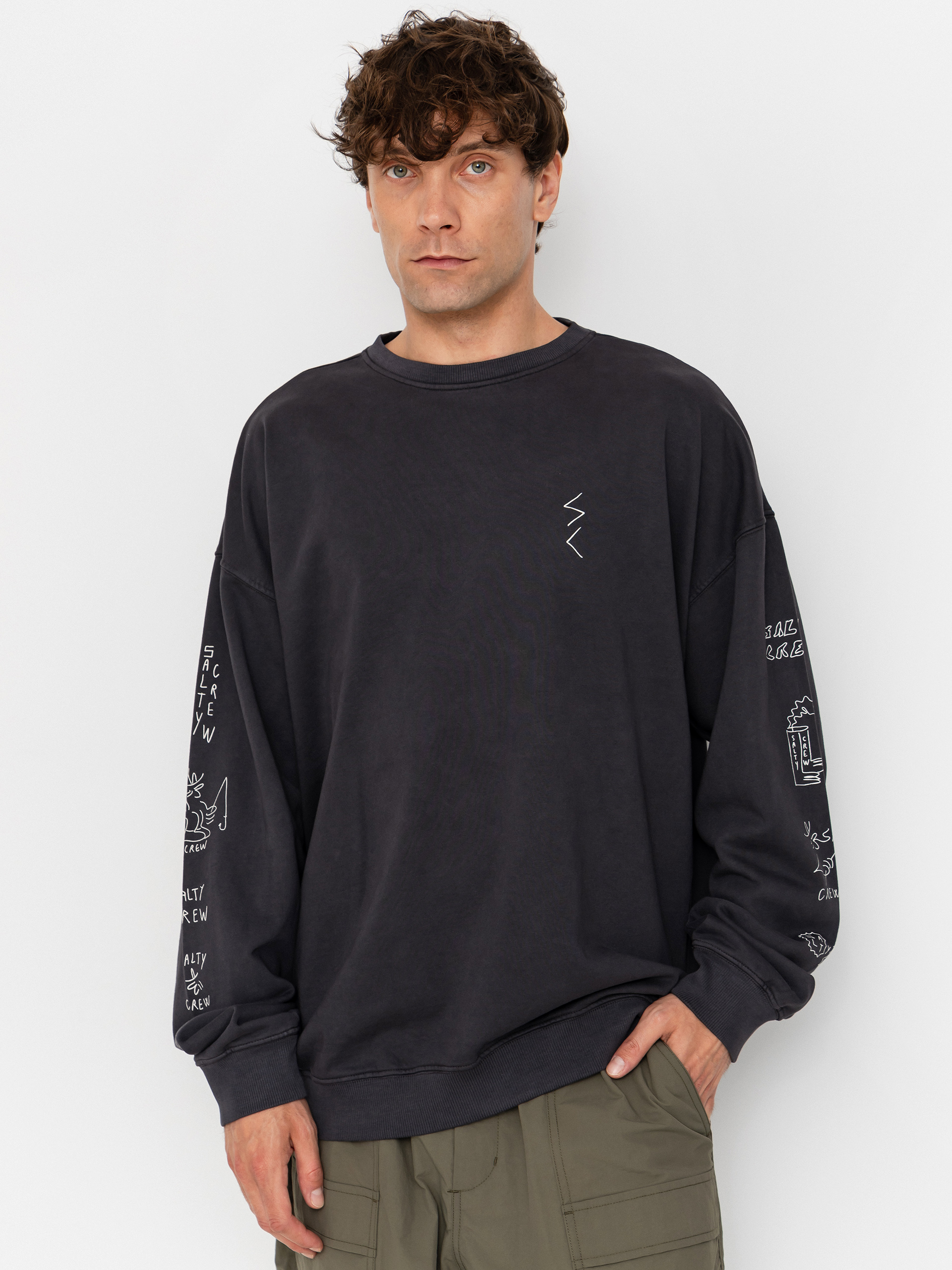 Mikina Salty Crew Reel Lb Crewneck