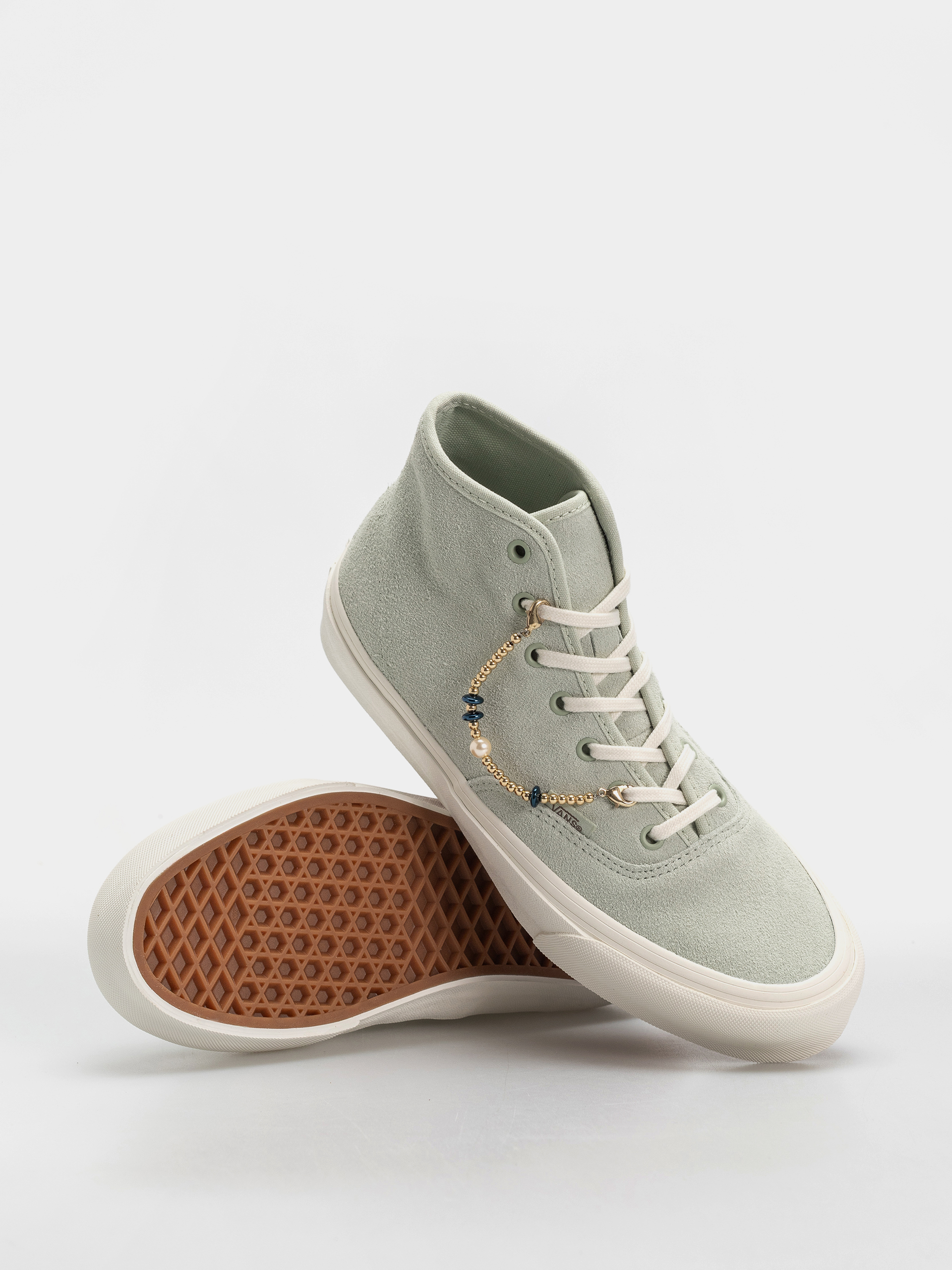 Topánky Vans Authentic Hi 2.0 (dusty mint/gold)