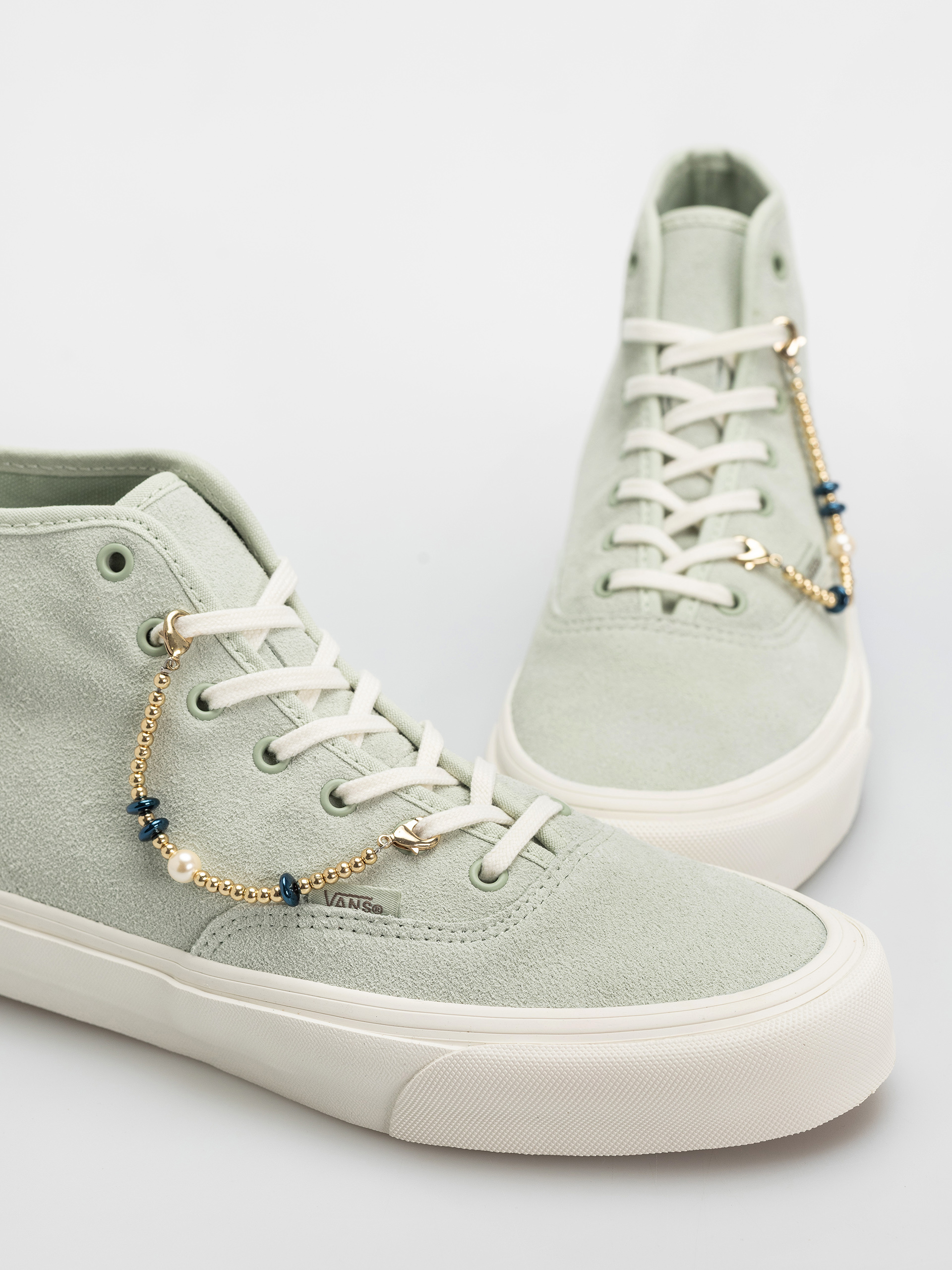 Topánky Vans Authentic Hi 2.0 (dusty mint/gold)