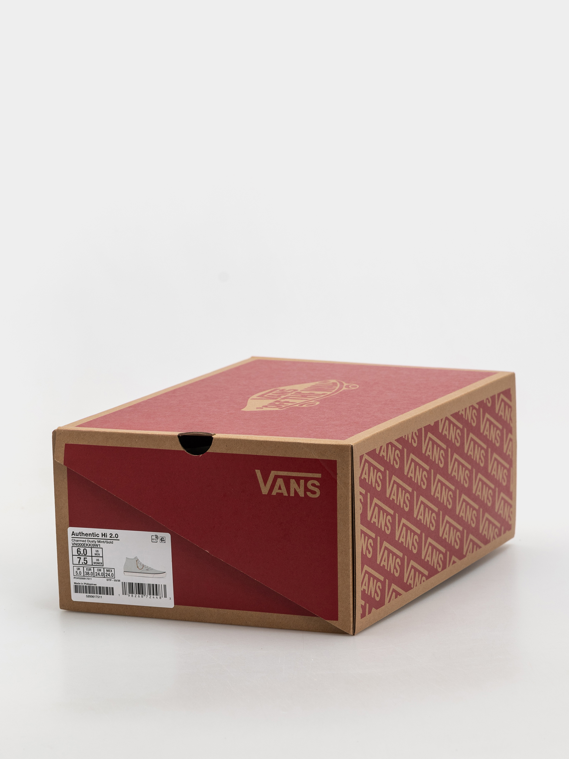 Topánky Vans Authentic Hi 2.0 (dusty mint/gold)