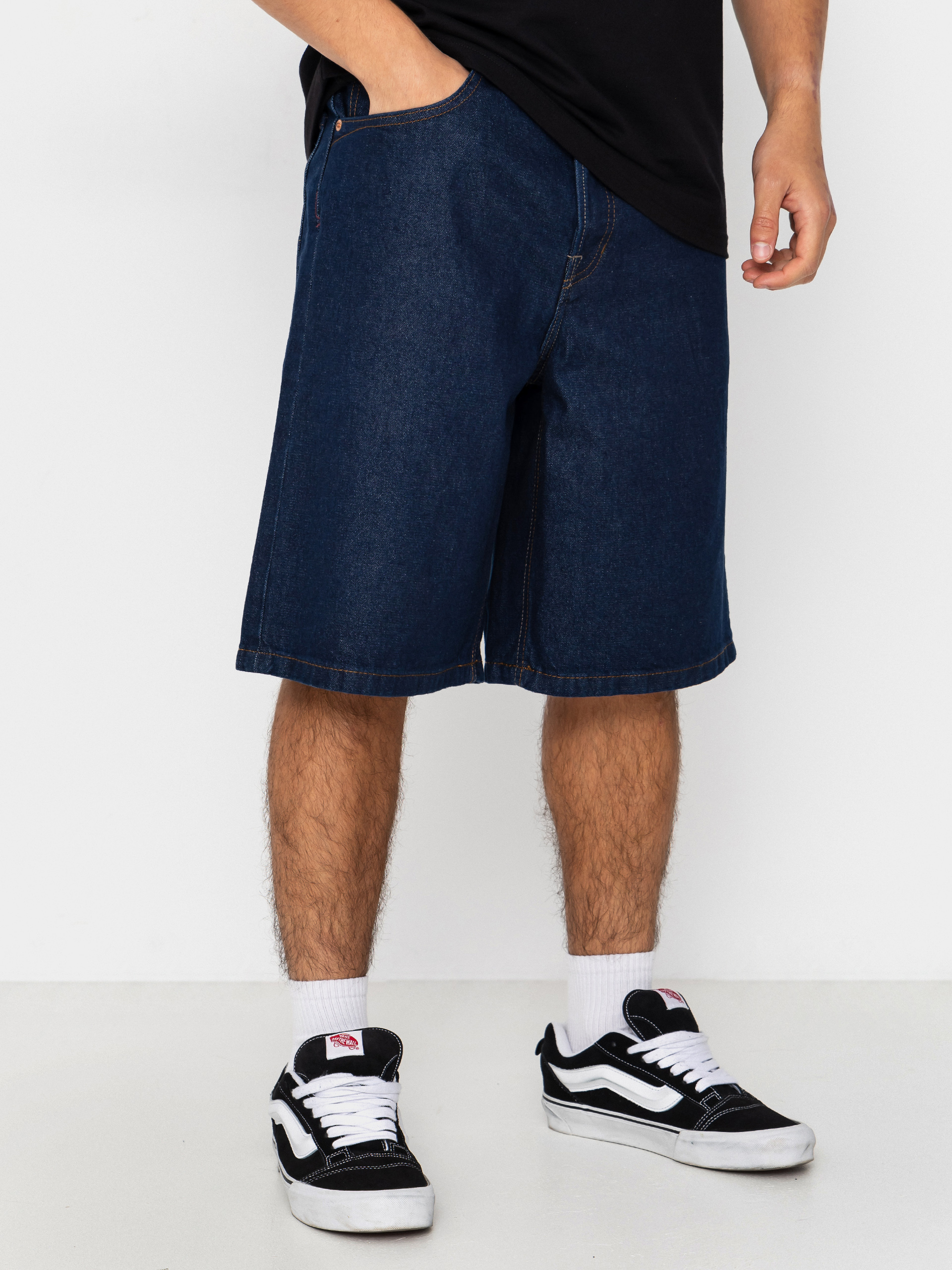 Kraťasy Vans Lx Check 5 Baggy Denim (dark rinse)