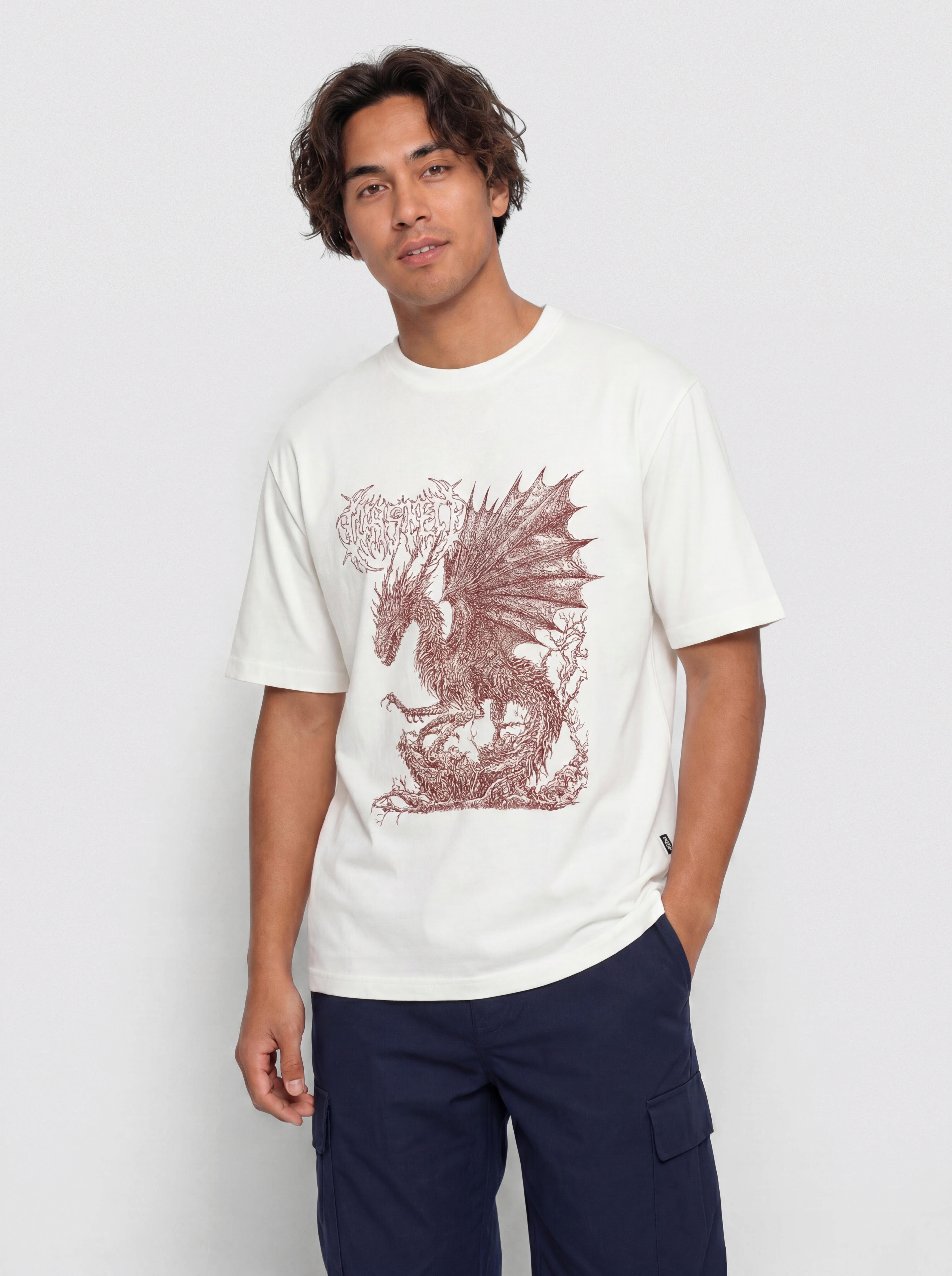 Tričko Wasted Paris Balaur (natural white)
