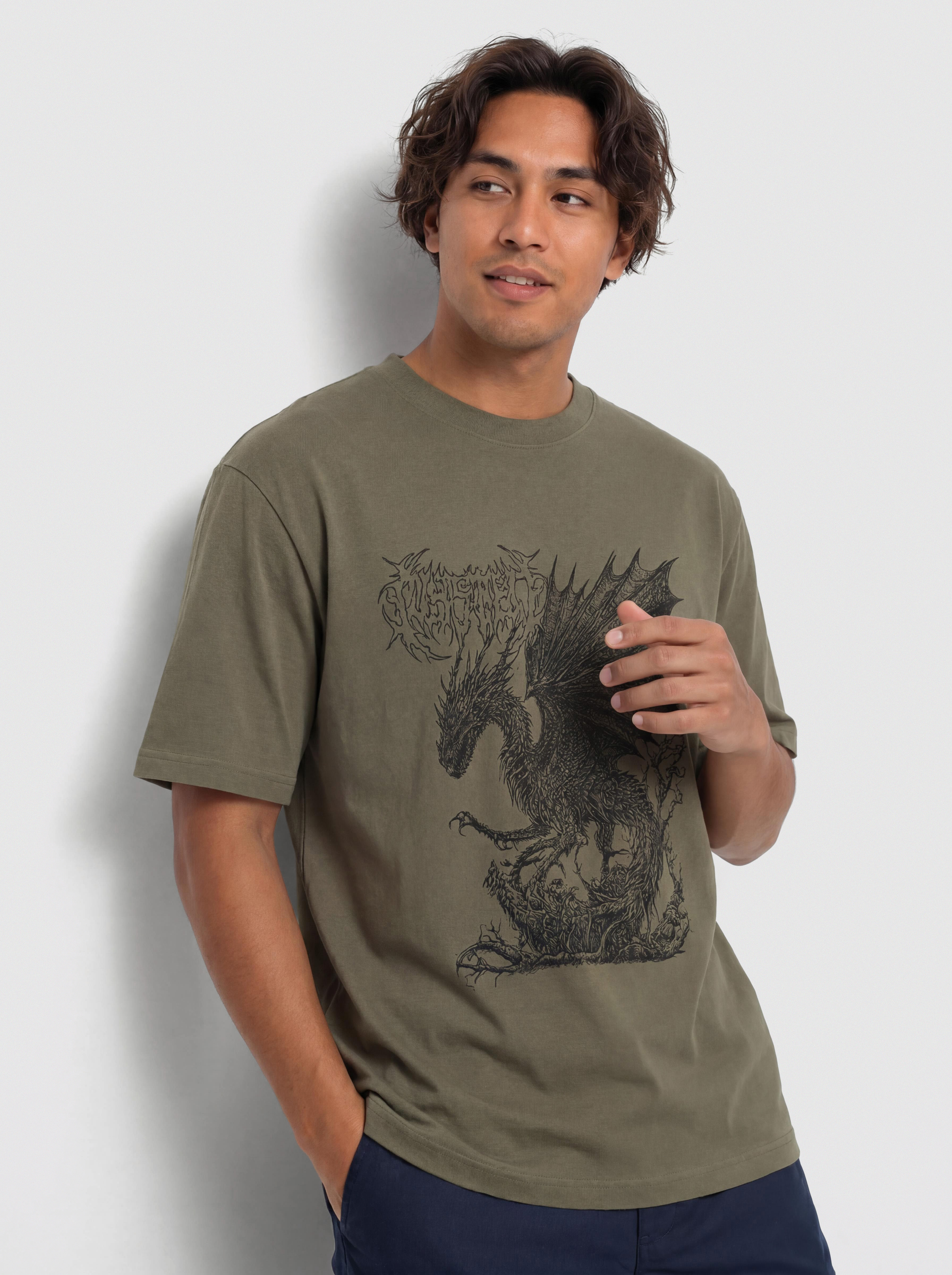 Tričko Wasted Paris Balaur (olive khaki)