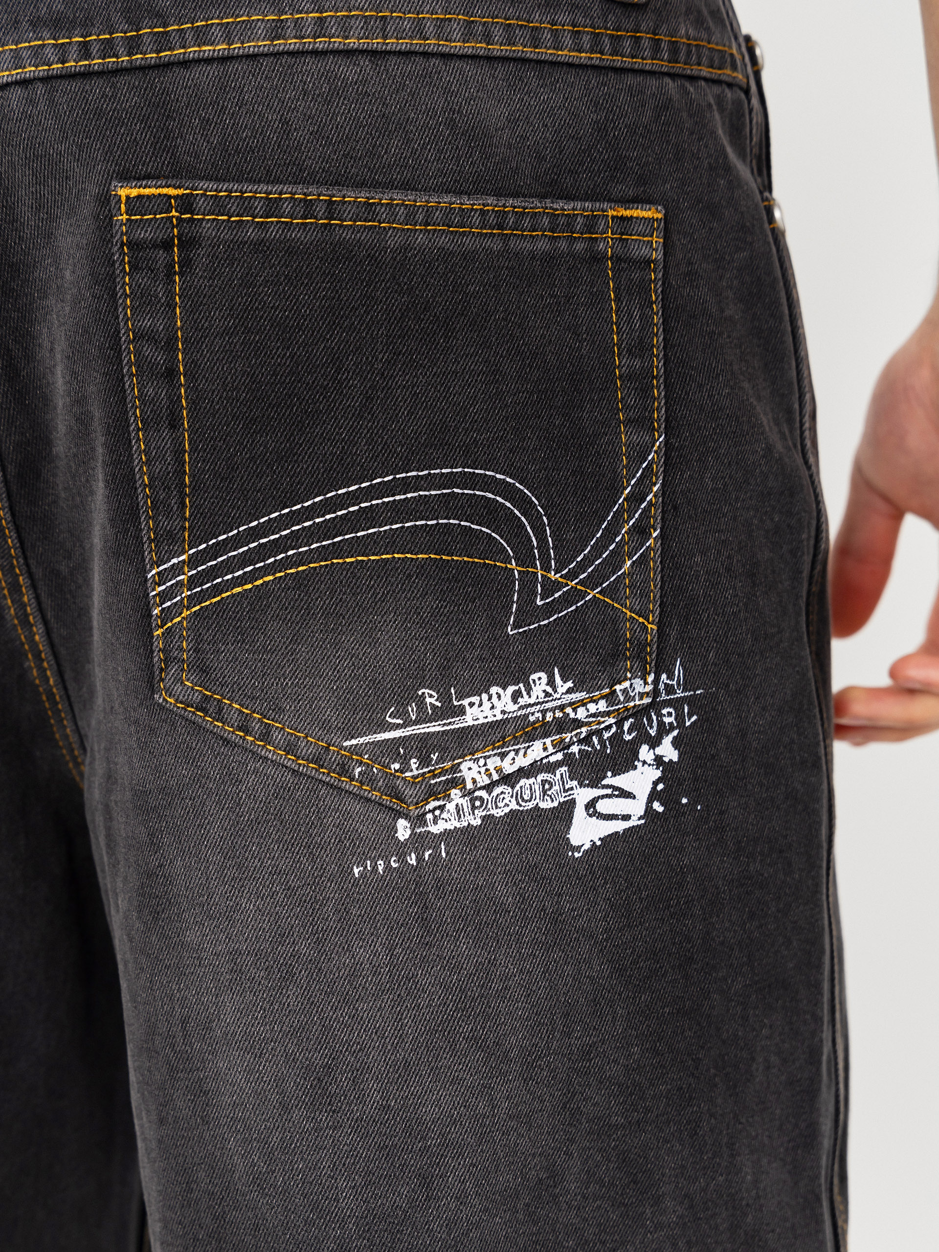 Kraťasy Rip Curl Inner Visions Denim (dark acid black)