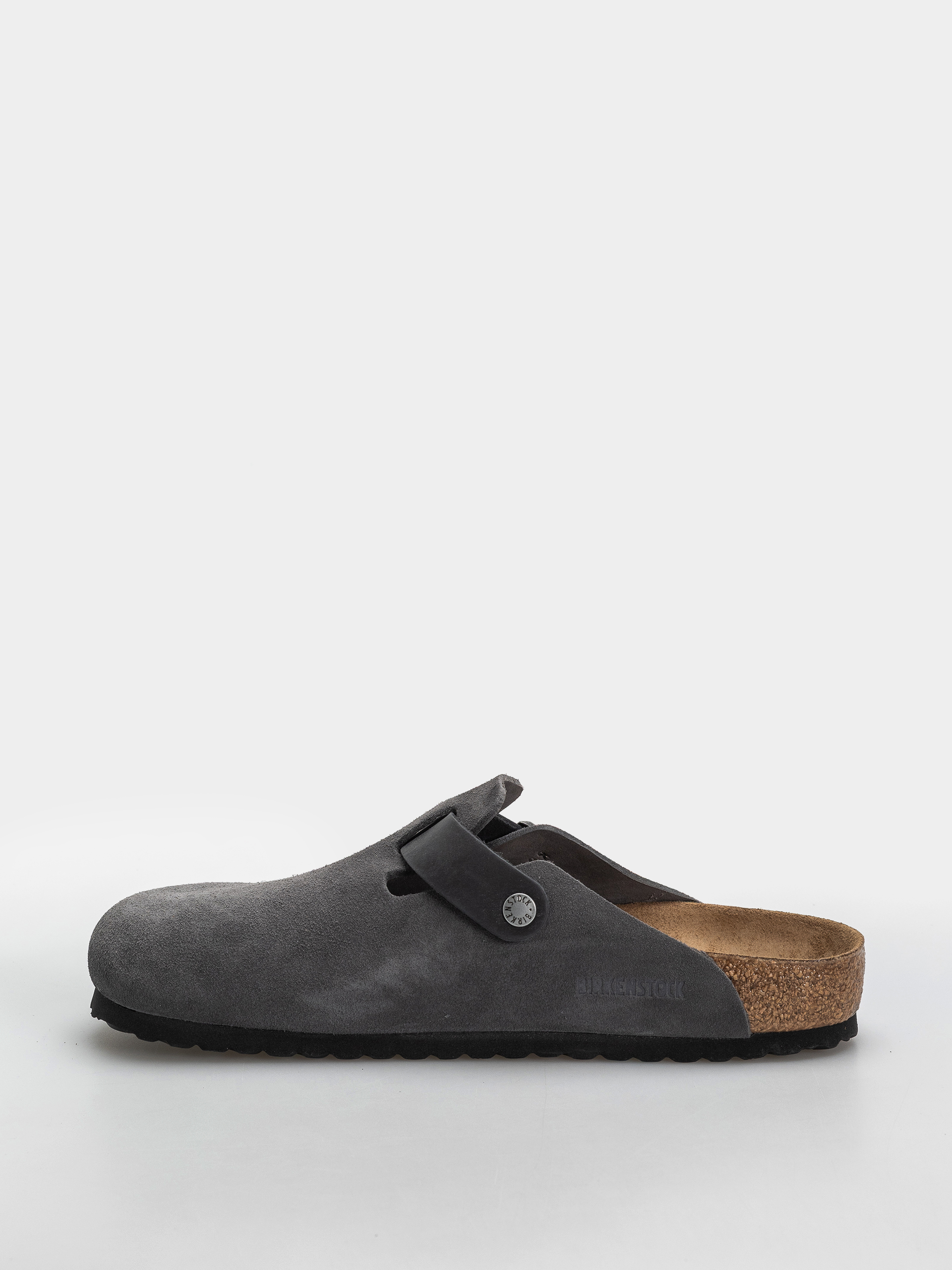 Šľapky Birkenstock Boston Mixed Leather Regular (charcoal)