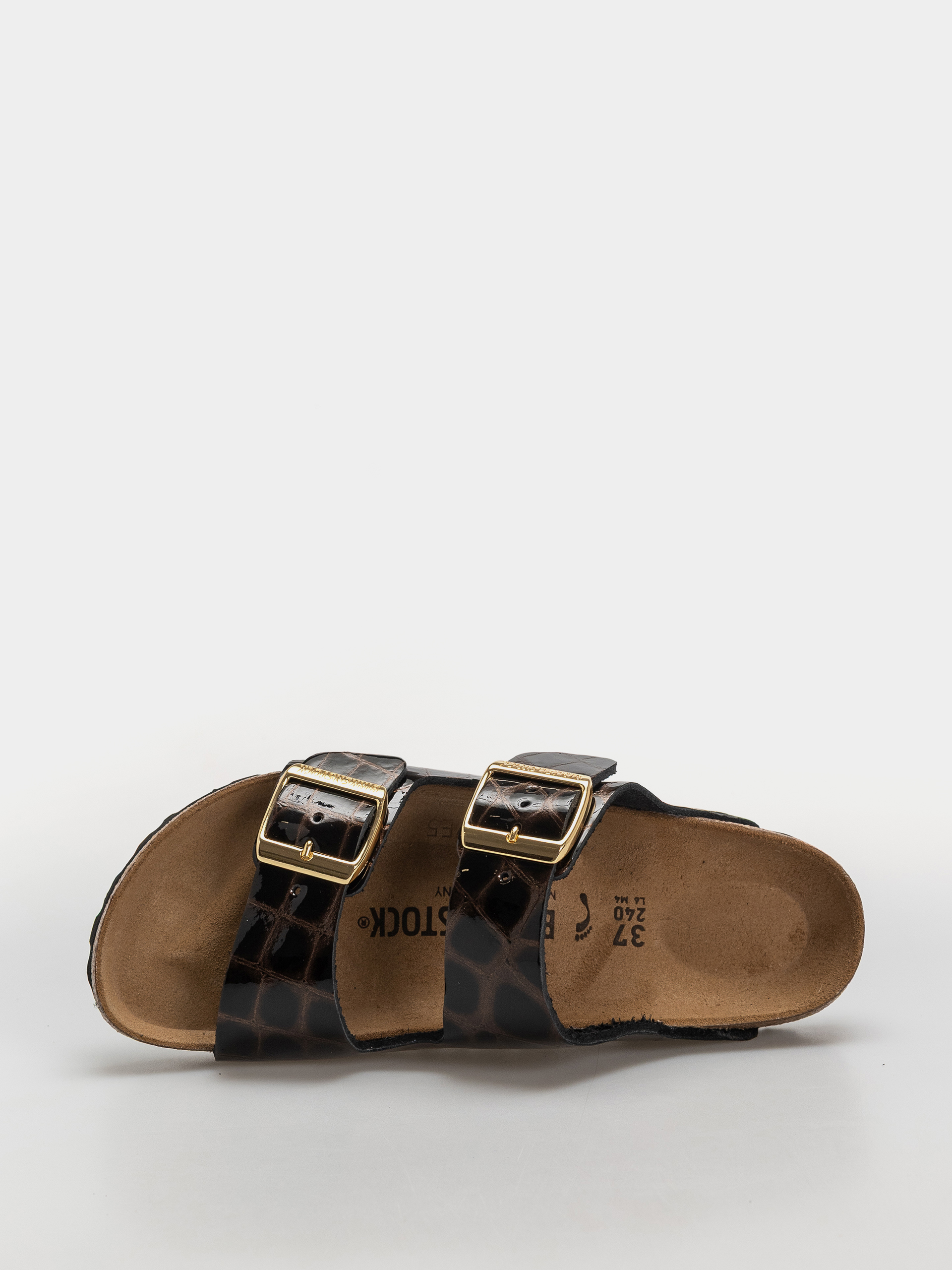 Šľapky Birkenstock Arizona Leather Narrow Wmn (emboss leather black)