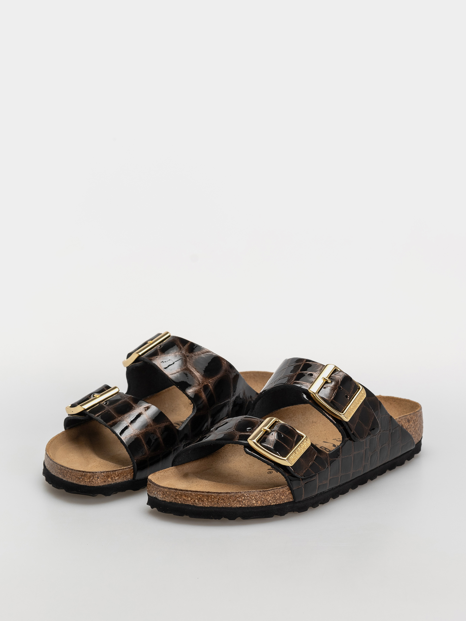 Šľapky Birkenstock Arizona Leather Narrow Wmn (emboss leather black)