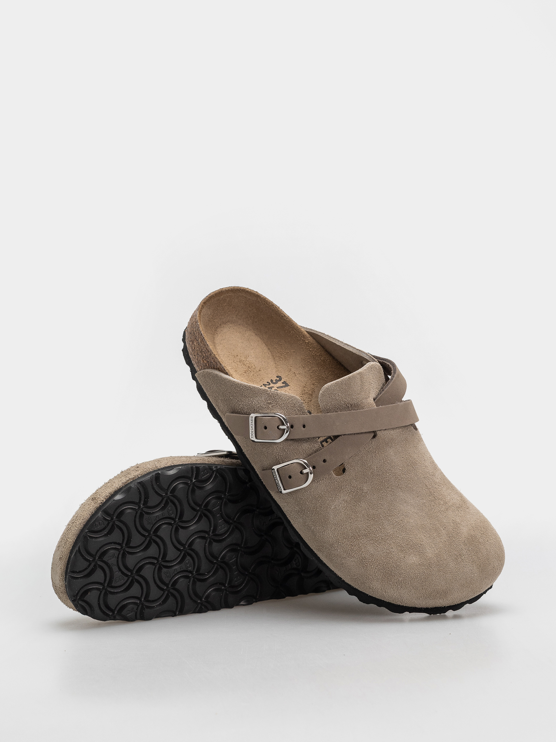 Šľapky Birkenstock Blair Suede Leather Narrow Wmn (taupe)